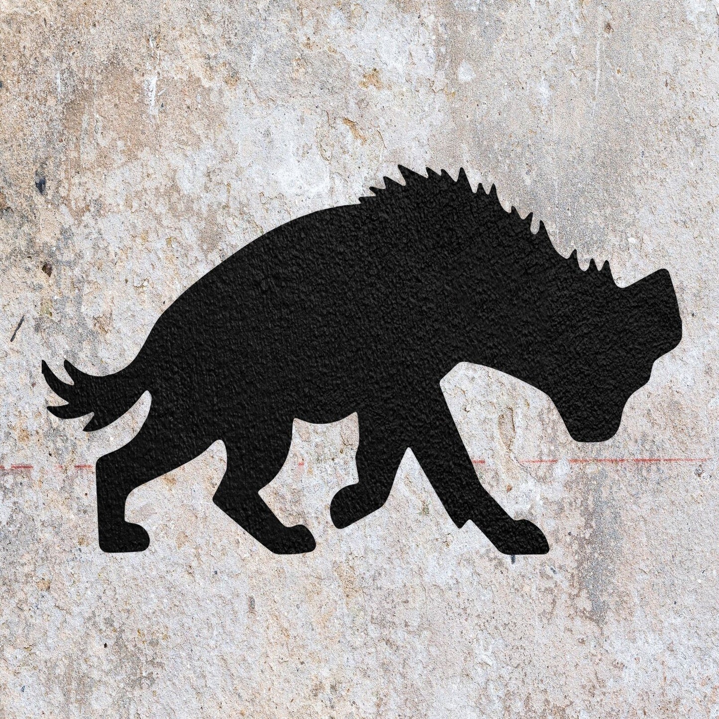 STENCIL HYENA ANIMAL DOG AFRICA MYLAR  PAINTING WALL ART  4 CRAFTS  AIRBRUSH