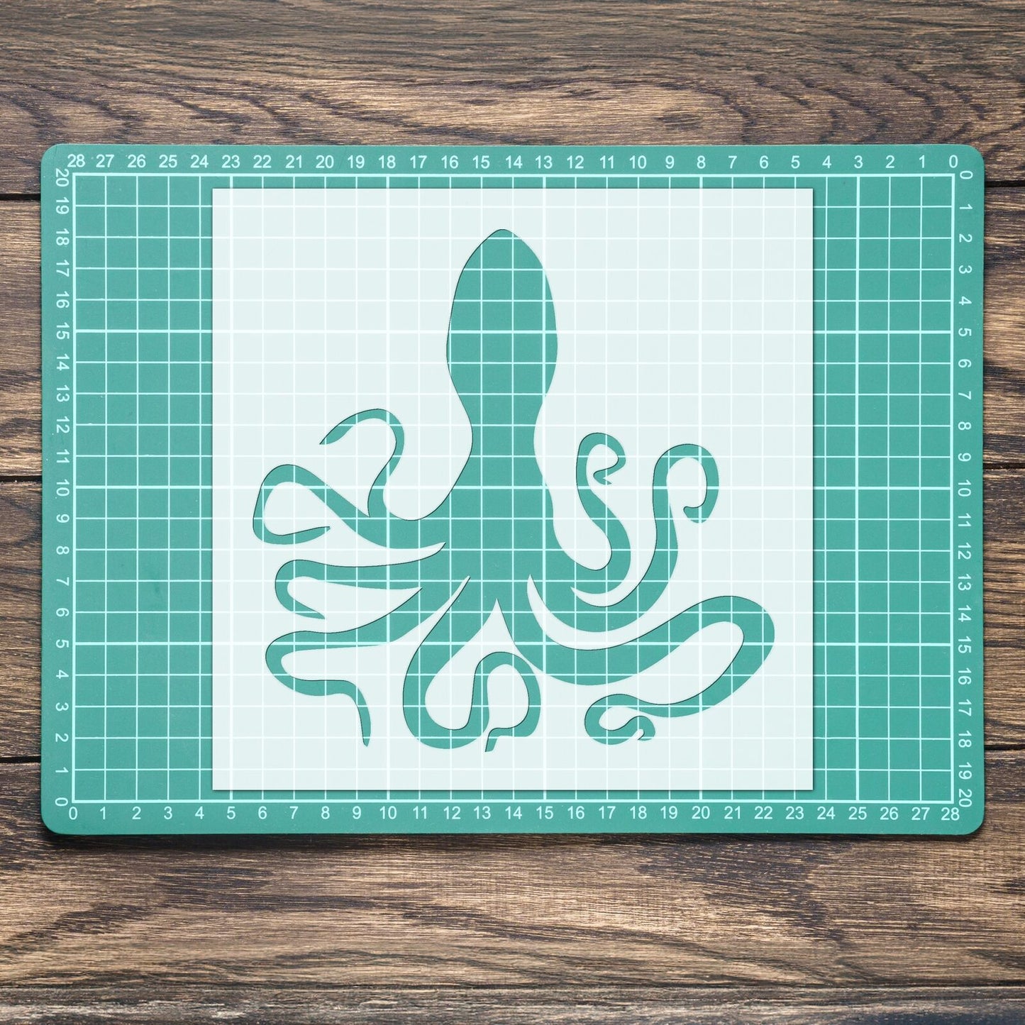 STENCIL OCTOPUS LEG SEA ANIMAL MYLAR PAINTING WALL ART CRAFTS 3 AIRBRUSH