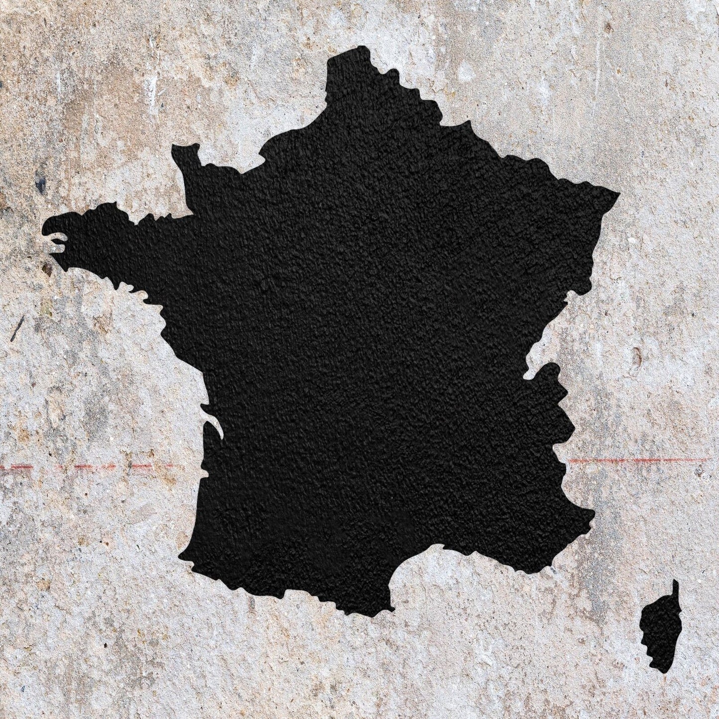 STENCIL FRANCE FRENCH MAP COUNTRY FLAG MYLAR PAINTING WALL ART CRAFTS  AIRBRUSH