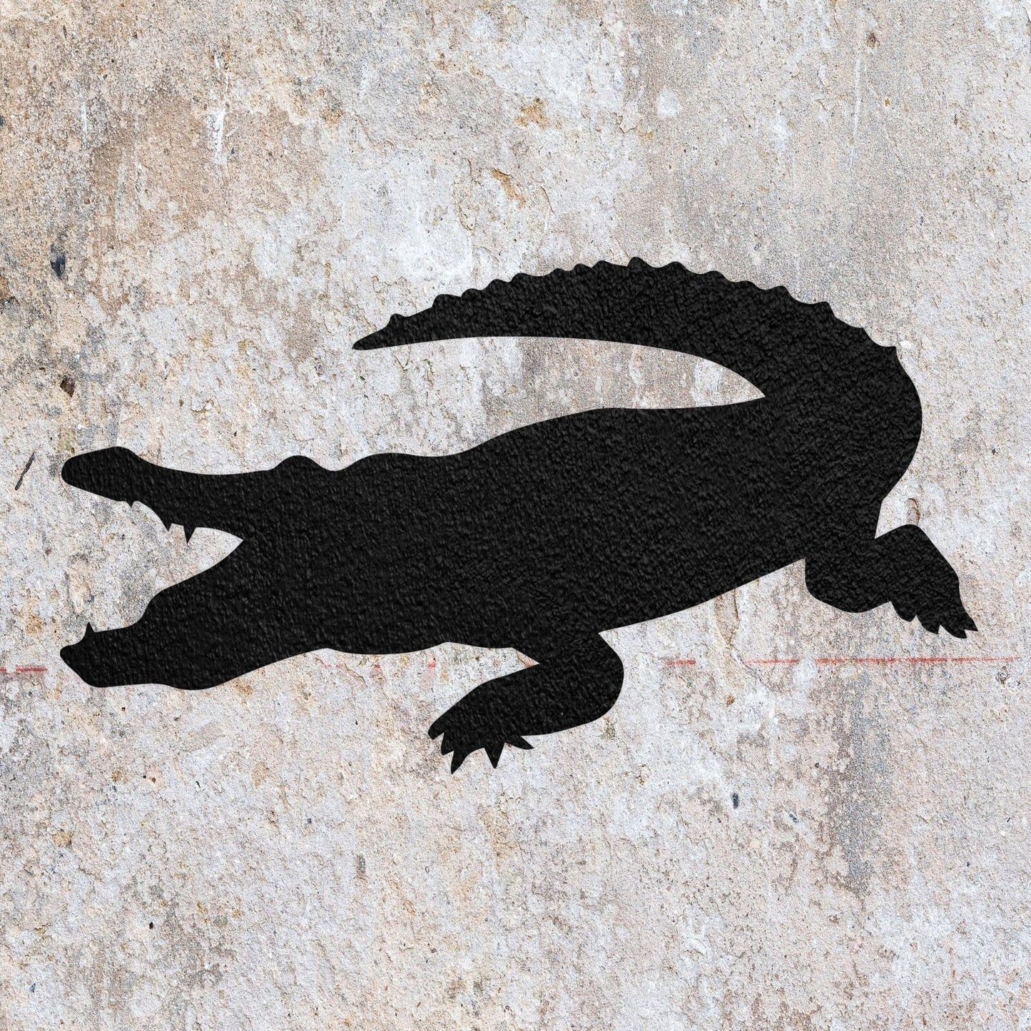 STENCIL AMERICAN CROCODILE REPTILE ANIMAL MYLAR WALL ART CRAFT AIRBRUSH