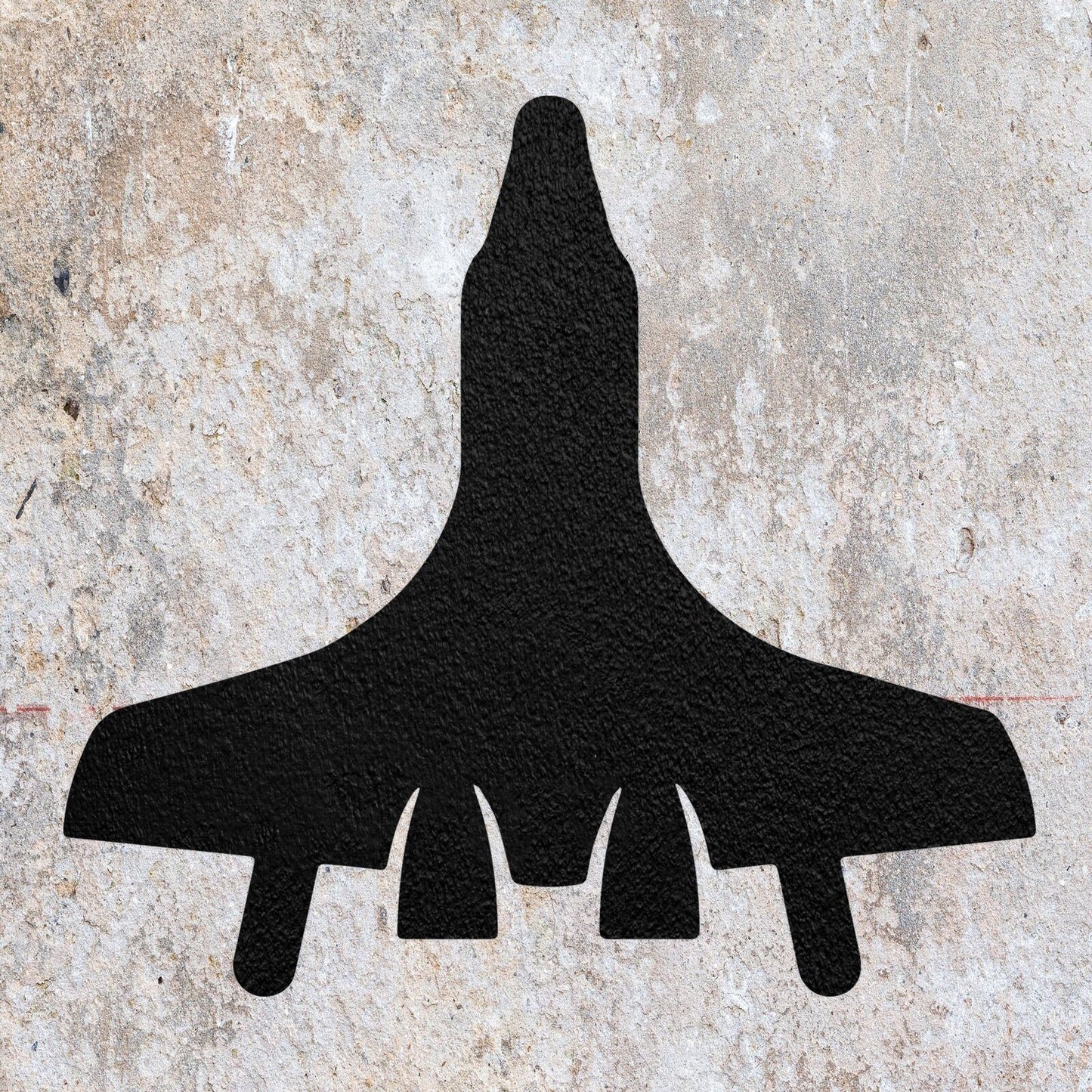 STENCIL PLANE AVIATION JET AIRCRAFT MYLAR PAINTING WALL ART CRAFT AIRBRUSH