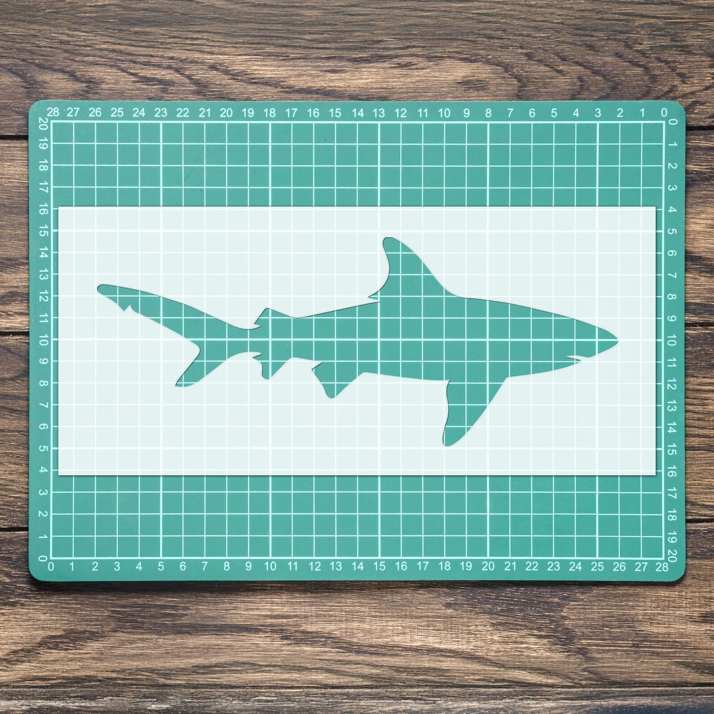 STENCIL SHARK SEA ANIMAL  PAINTING WALL  MYLAR ART CRAFTS  AIRBRUSH