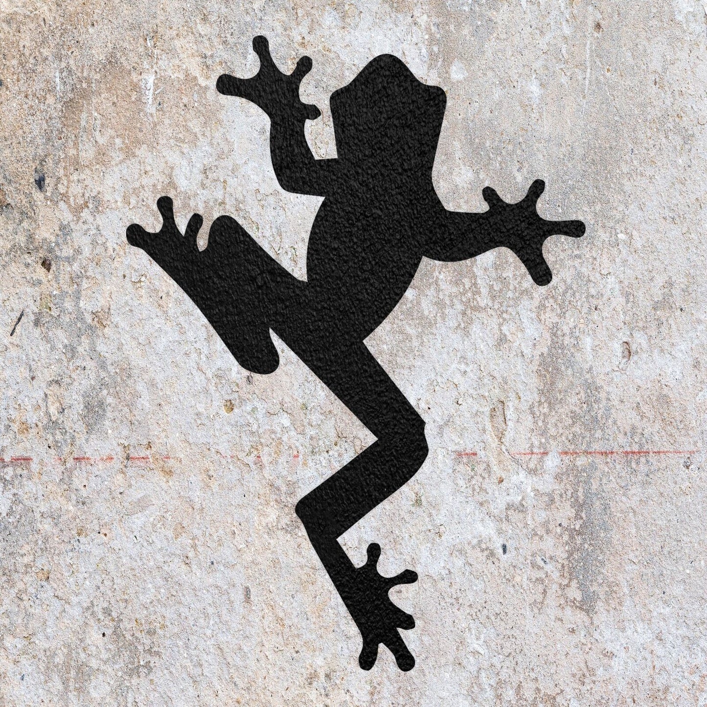 STENCIL FROG AMPHIBIAN ANIMAL MYLAR  PAINTING WALL ART  CRAFTS  AIRBRUSH