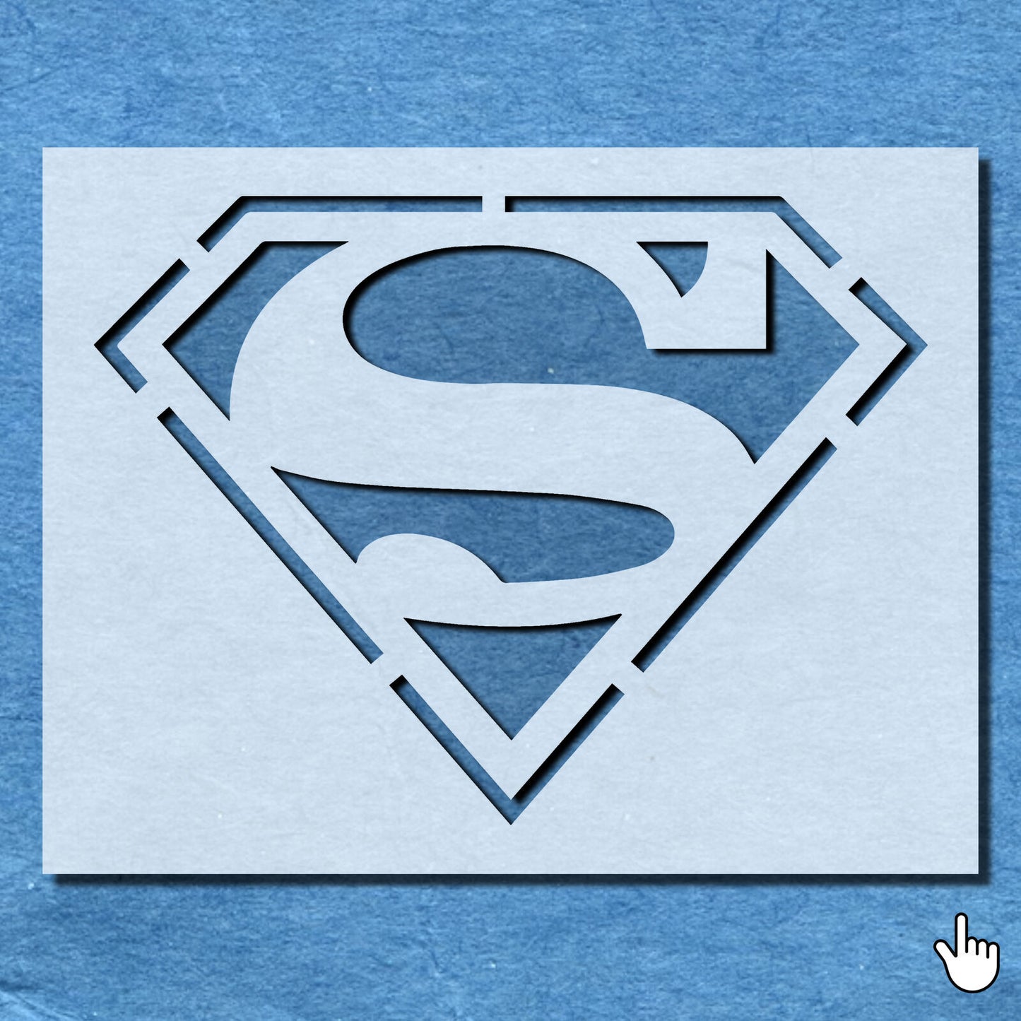 STENCIL SUPERMAN CHARACTER LOGO SIGN MYLAR  PAINTING WALL ART CRAFTS   AIRBRUSH