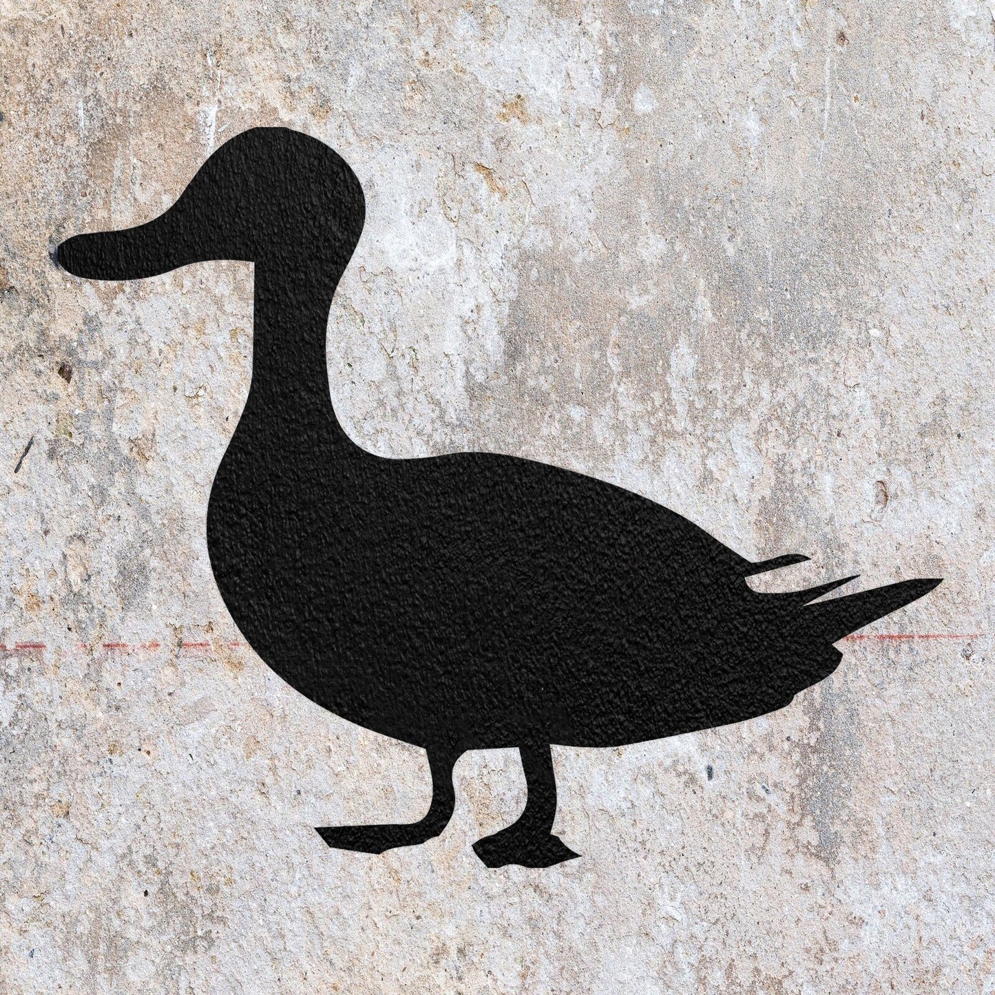 STENCIL DUCK BIRD FLYING ANIMAL MYLAR  PAINTING WALL ART  TWO CRAFTS  AIRBRUSH