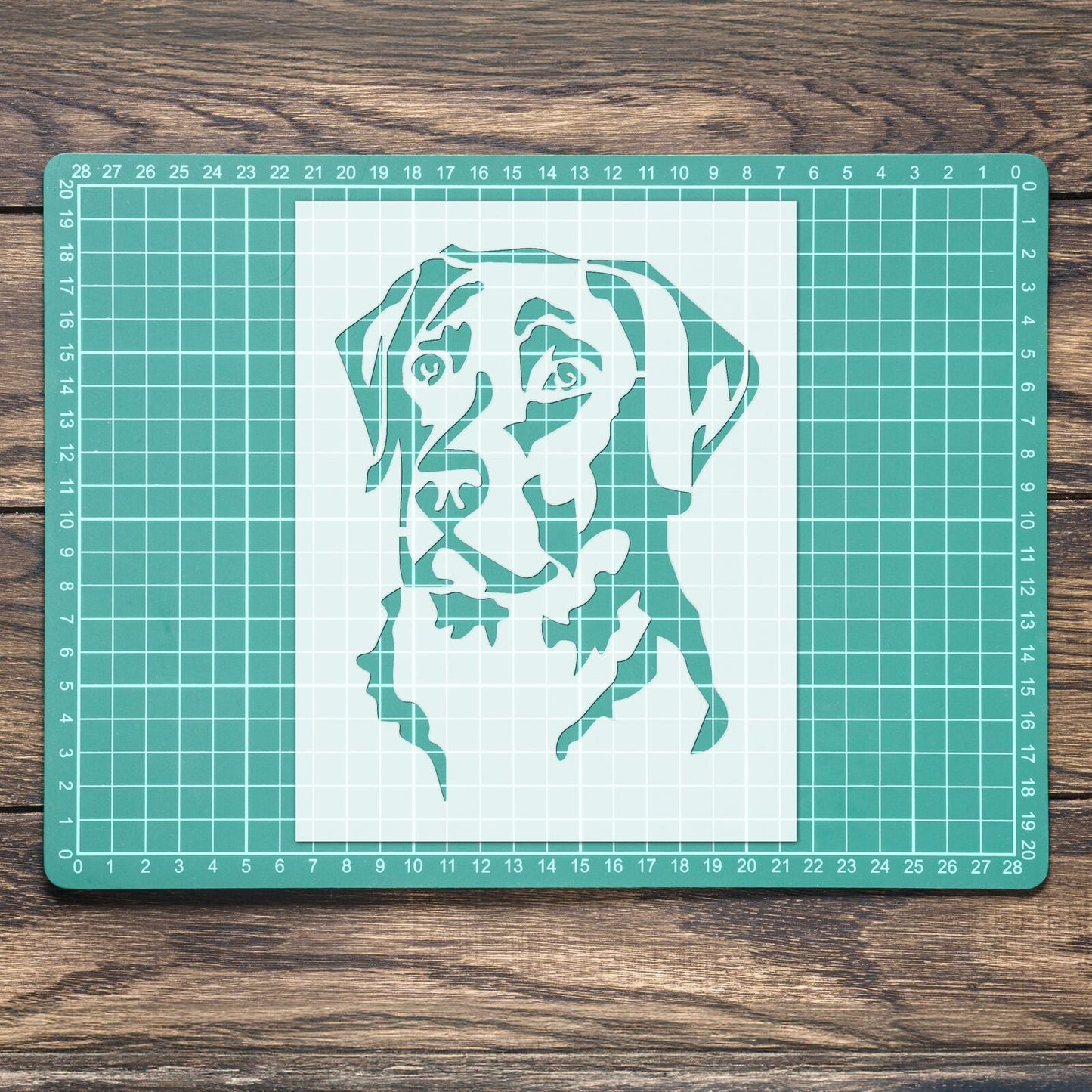 STENCIL LABRADOR DOG SAT MYLAR PAINTING WALL ART HOME DECOR ART CRAFTS AIRBRUSH