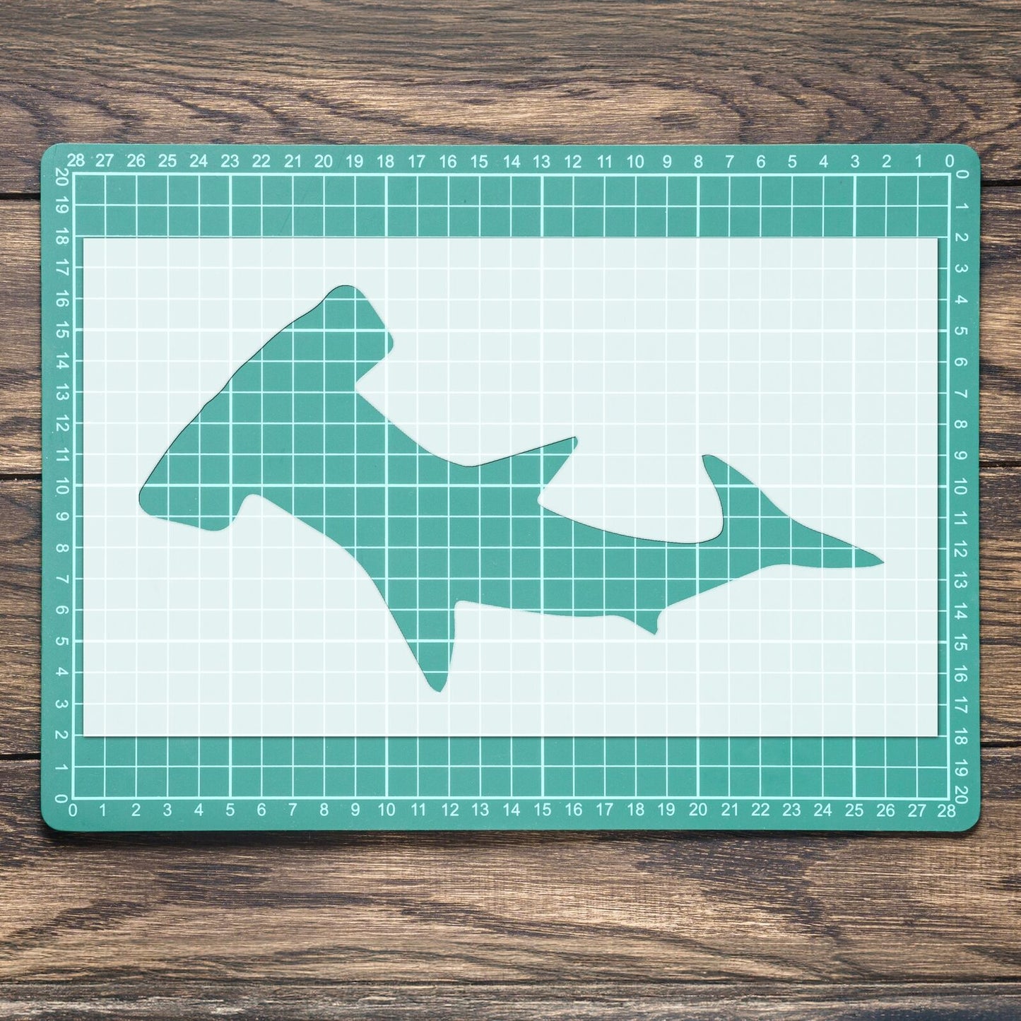 STENCIL HAMMER HEAD SHARK  PAINTING WALL  3 MYLAR ART CRAFTS  AIRBRUSH