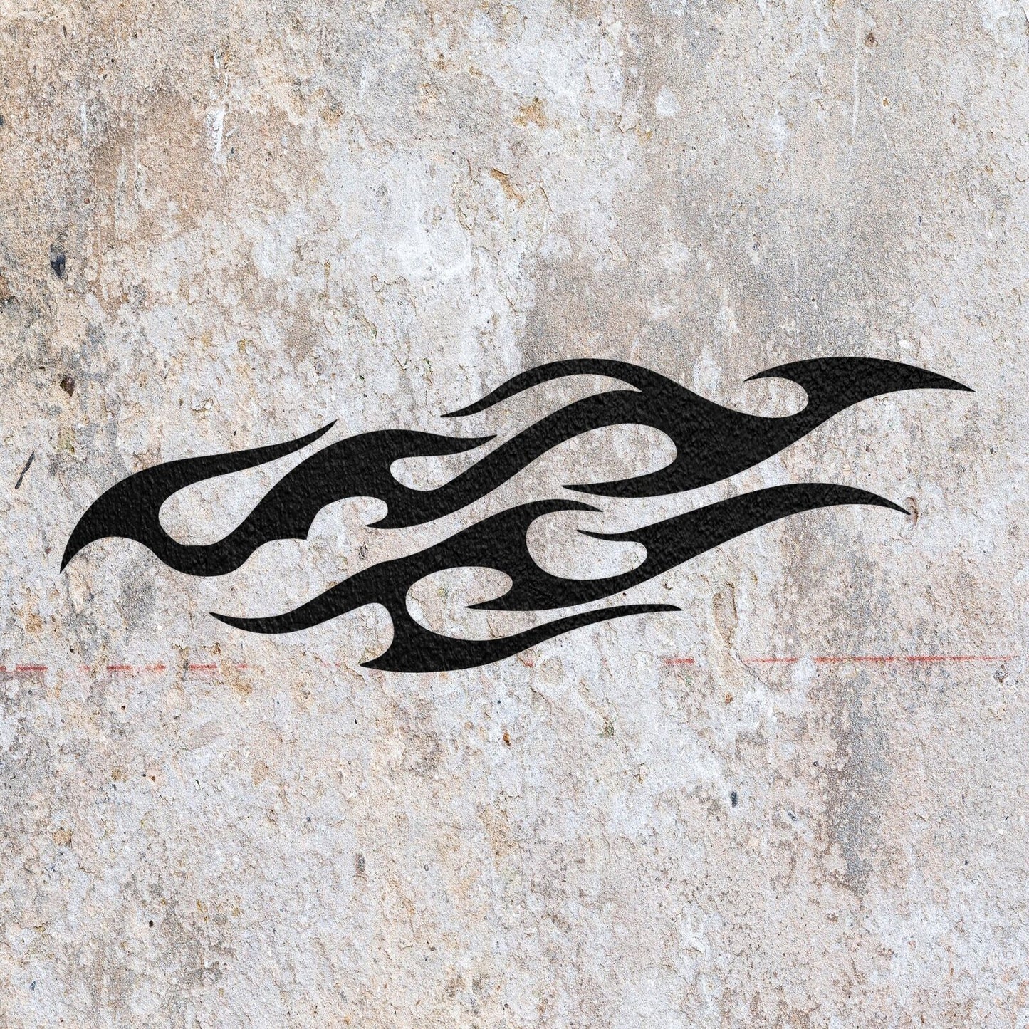 STENCIL FIRE SHAPE FLAME MYLAR  PAINTING WALL ART  9 CRAFTS  AIRBRUSH