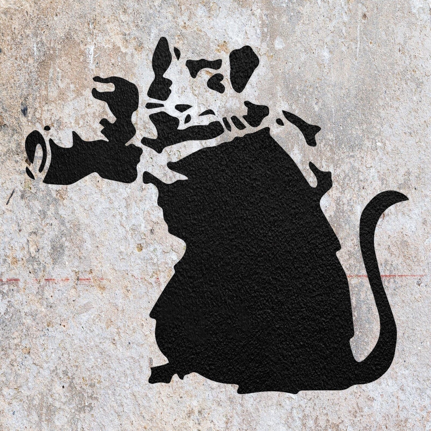 STENCIL BANKSY MOUSE CAMERA  PAINTING WALL ART  MYLAR CRAFTS  AIRBRUSH