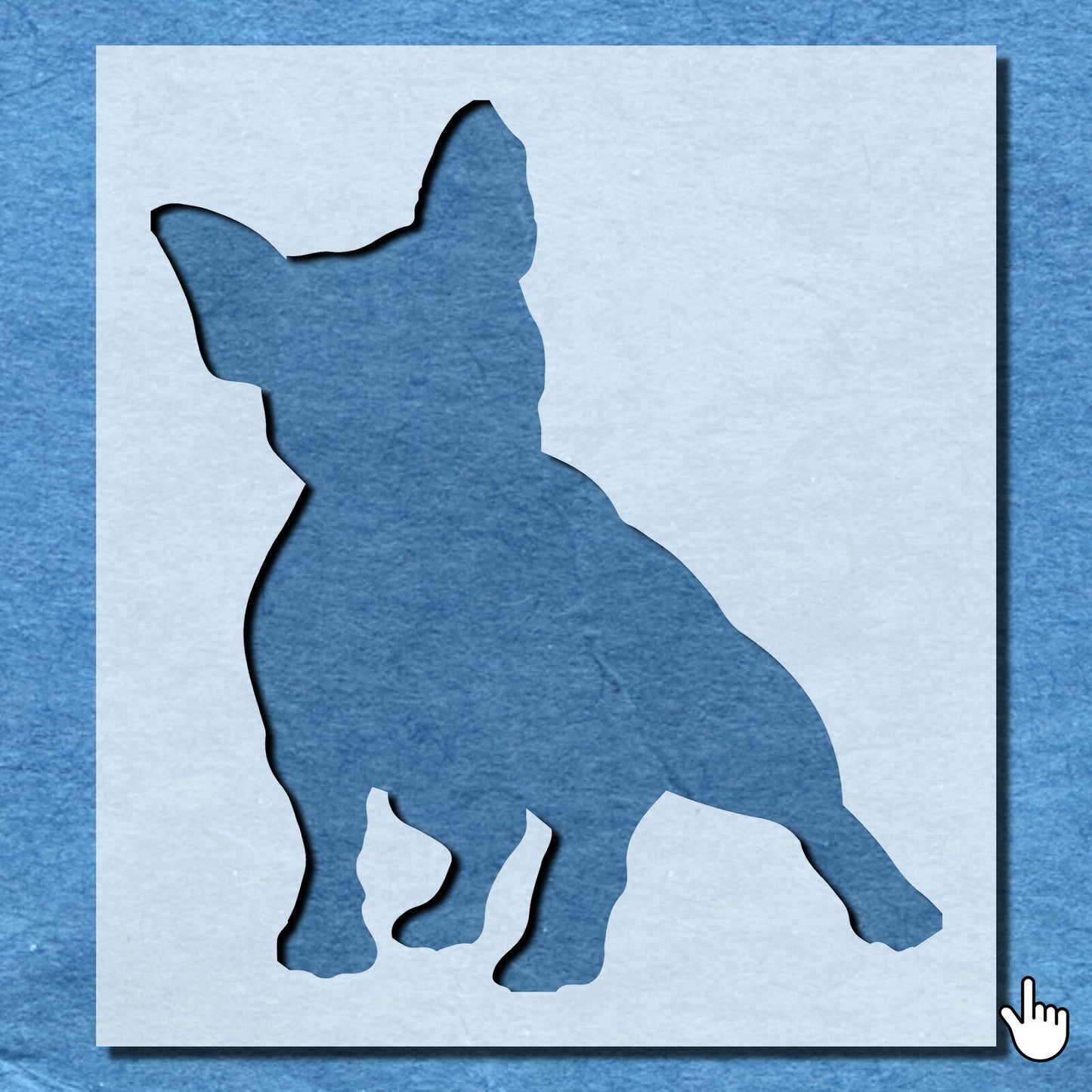 STENCIL FRENCH BULL DOG LEAN MYLAR WALL ART HOME DECOR ART CRAFT AIRBRUSH