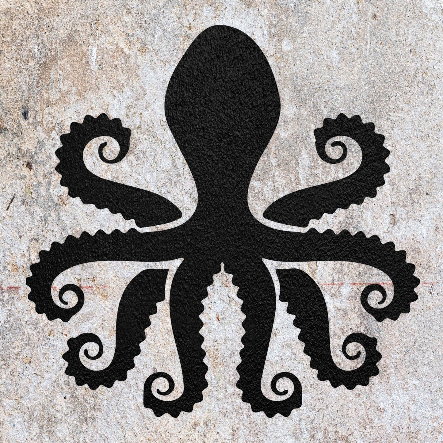 STENCIL OCTOPUS LEG SEA ANIMAL MYLAR PAINTING WALL ART CRAFTS 4 AIRBRUSH