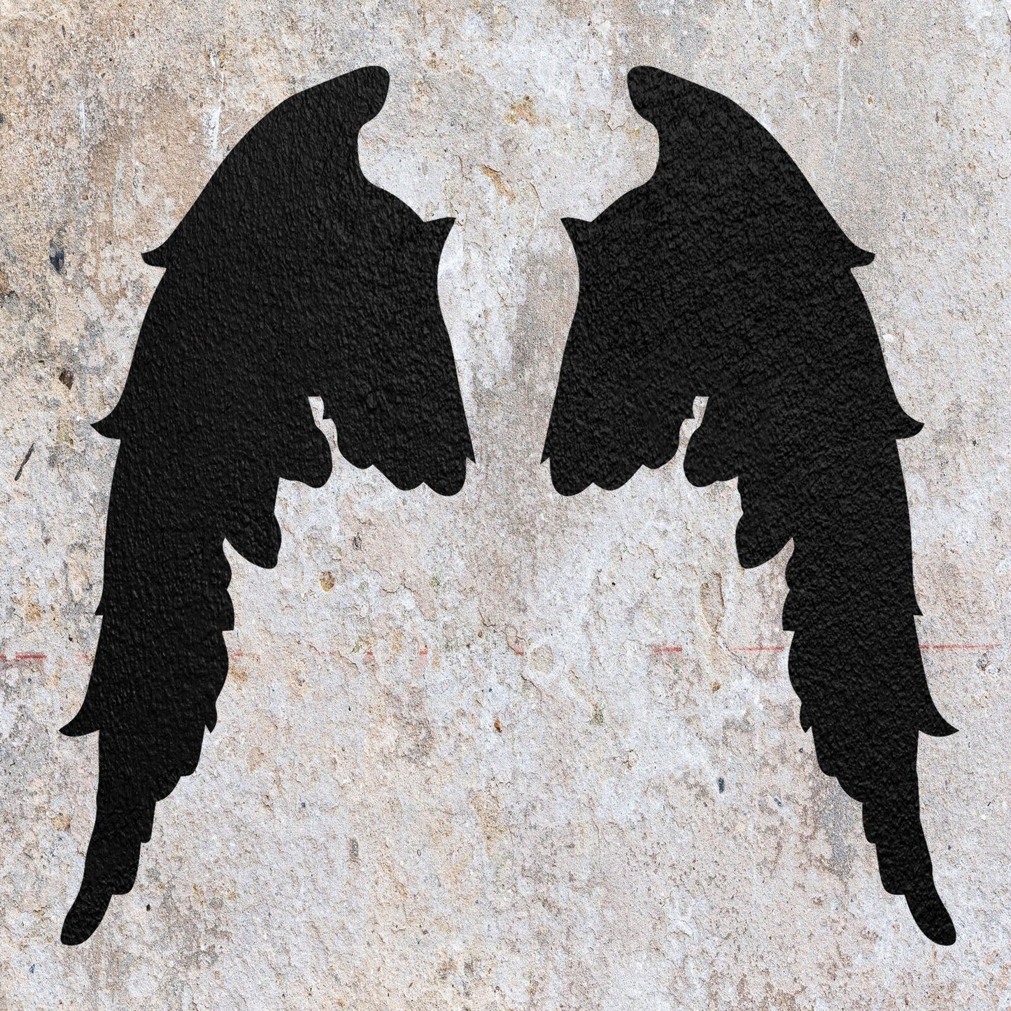 STENCIL ANGEL WINGS MYLAR  PAINTING WALL ART  3 CRAFTS  AIRBRUSH