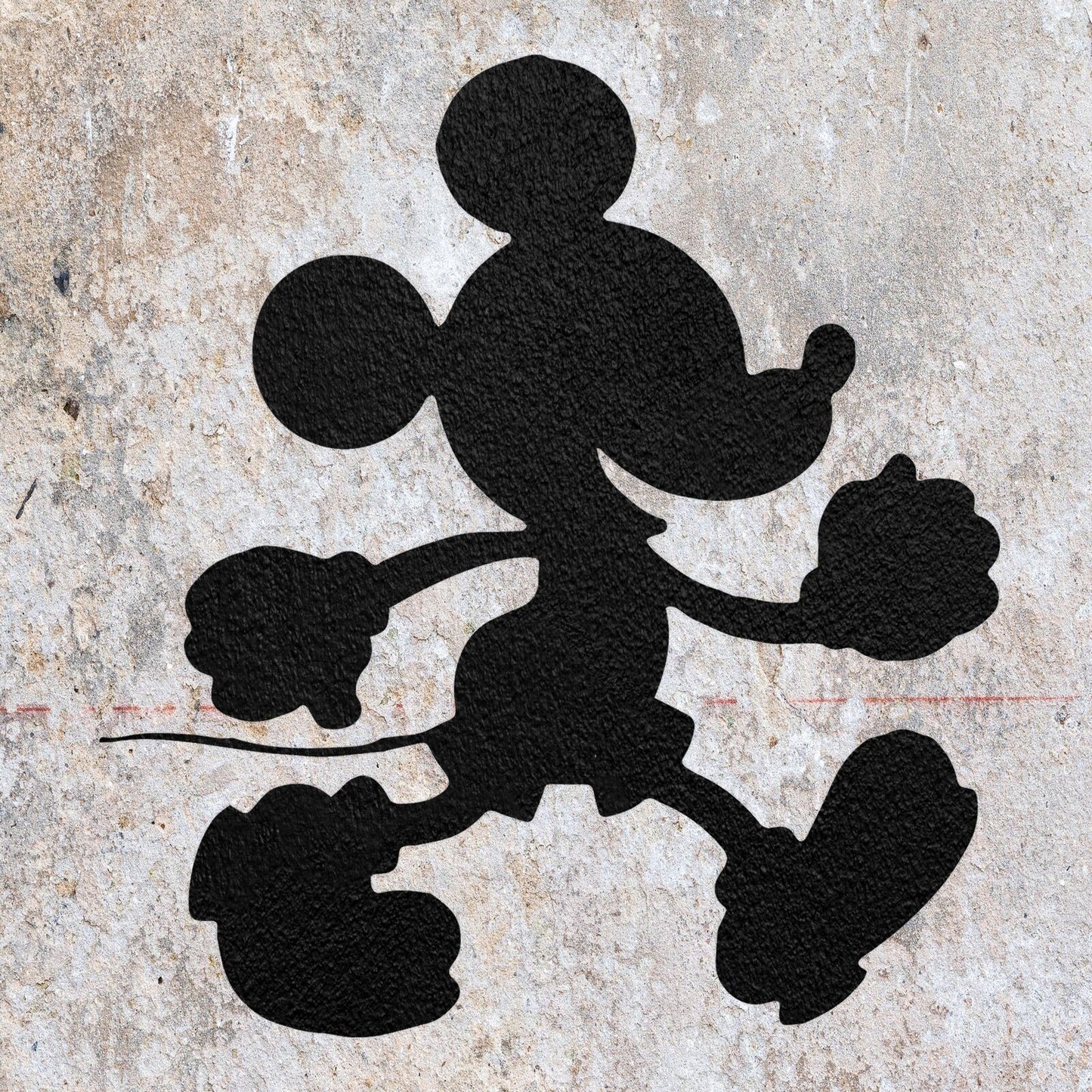 STENCIL MICKEY MOUSE MYLAR  PAINTING WALL ART  2 CRAFTS  AIRBRUSH