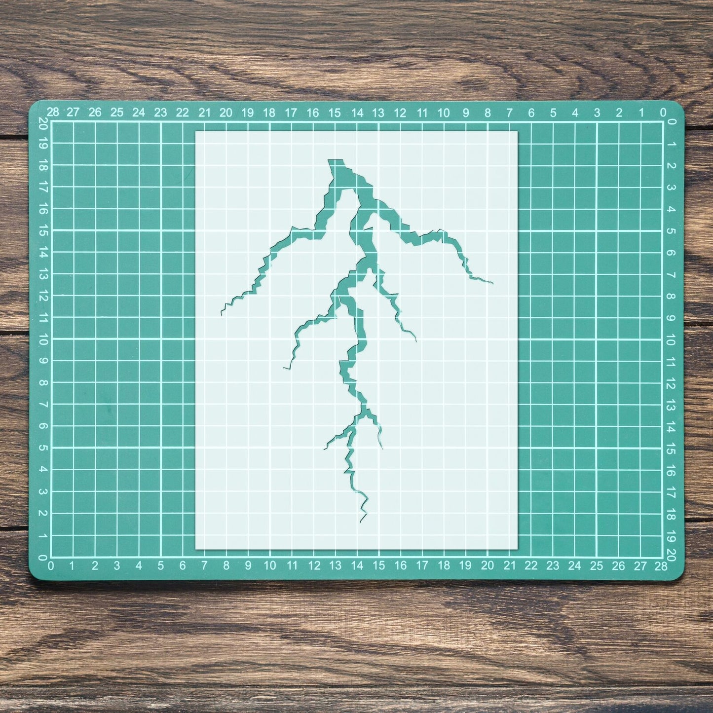 STENCIL LIGHTNING SKY THUNDER MYLAR  PAINTING WALL ART  CRAFTS  AIRBRUSH