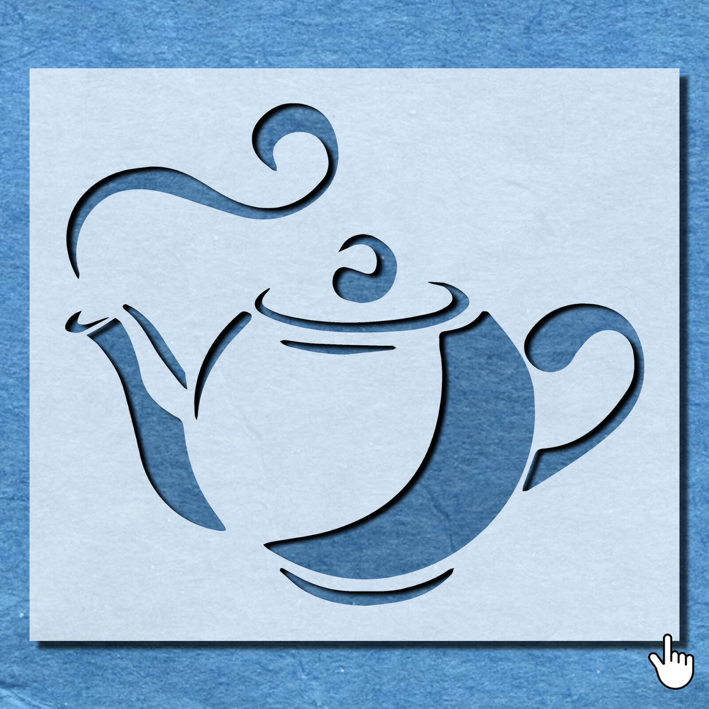 STENCIL TEA POT KITCHEN COFFEE CUP MYLAR  PAINTING WALL ART CRAFTS  3  AIRBRUSH