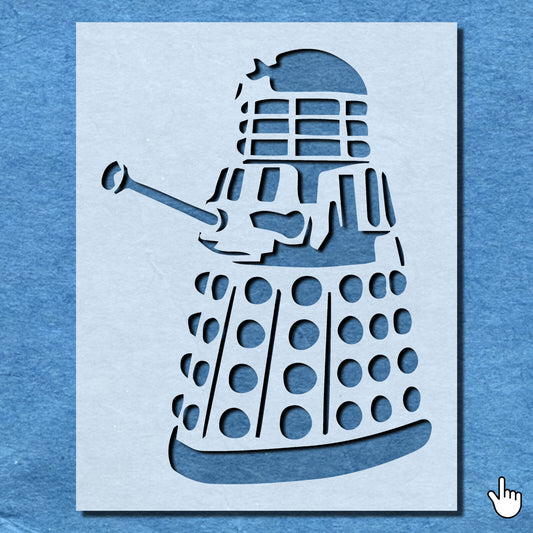 STENCIL DOCTOR WHO DARLEK MYLAR  PAINTING WALL ART  CRAFTS  AIRBRUSH