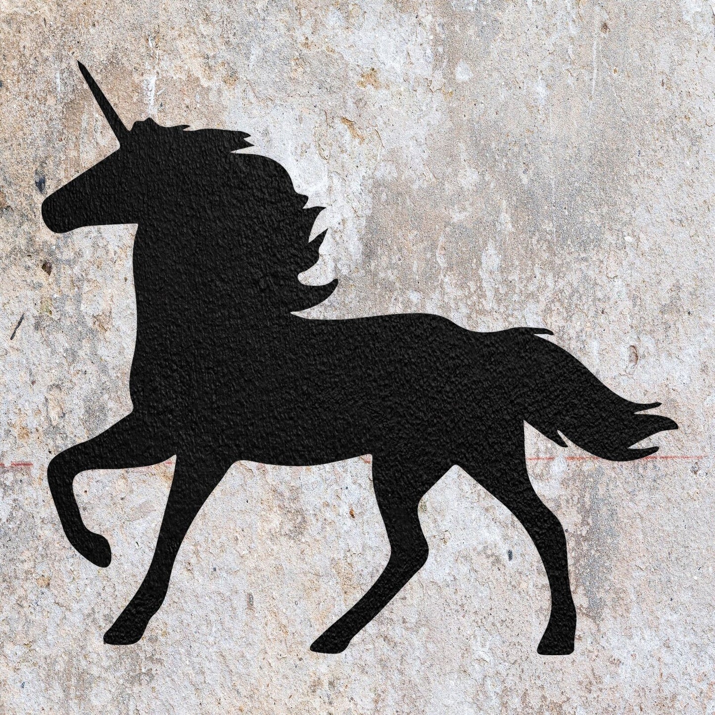 STENCIL UNICORN MYSTICAL ANIMAL CREATURE HORSE MYLAR WALL ART CRAFT AIRBRUSH