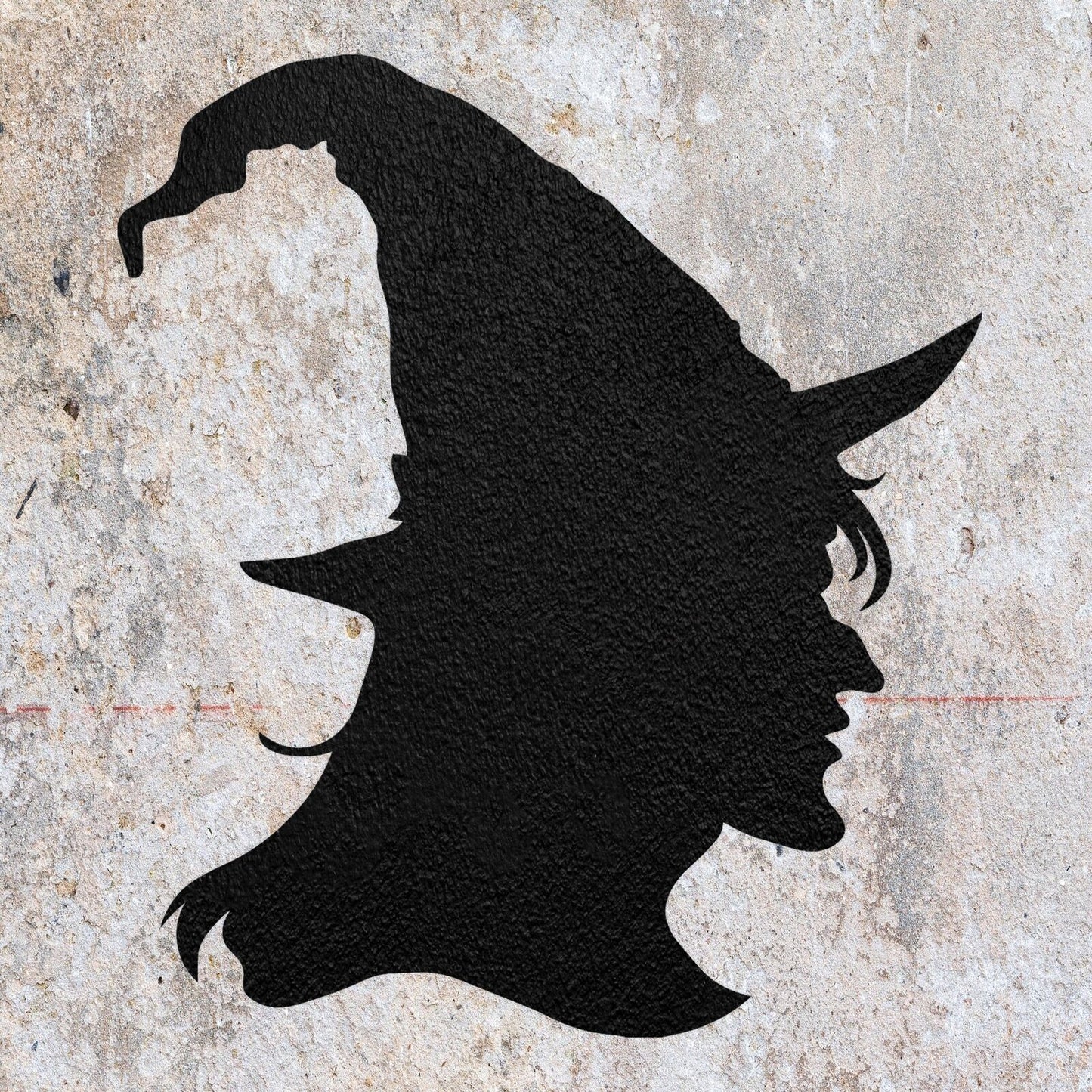 STENCIL WITCH HALLOWEEN MYLAR  PAINTING WALL ART  4 CRAFTS  AIRBRUSH