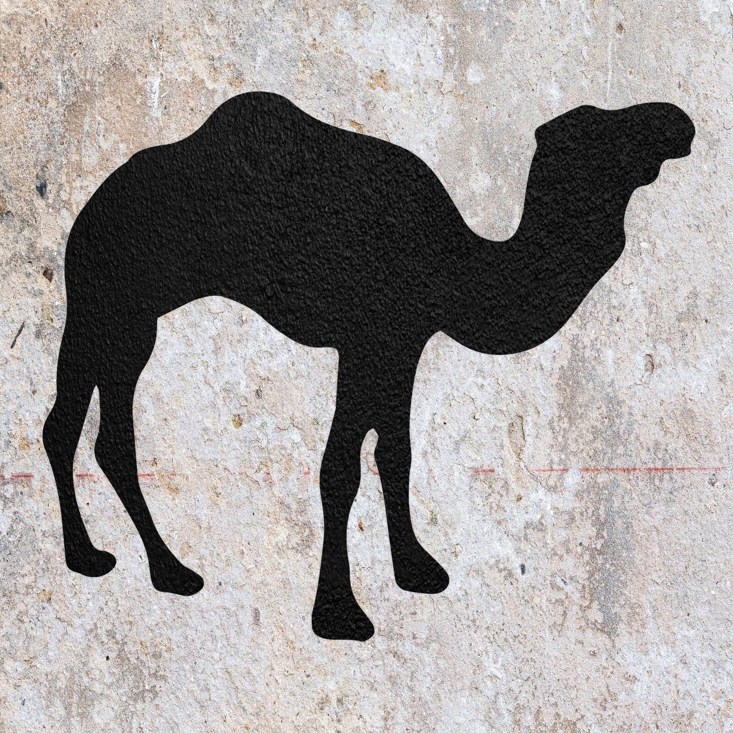 STENCIL CAMEL HUMP AFRICAN ANIMAL MYLAR  PAINTING WALL ART CRAFTS  3  AIRBRUSH