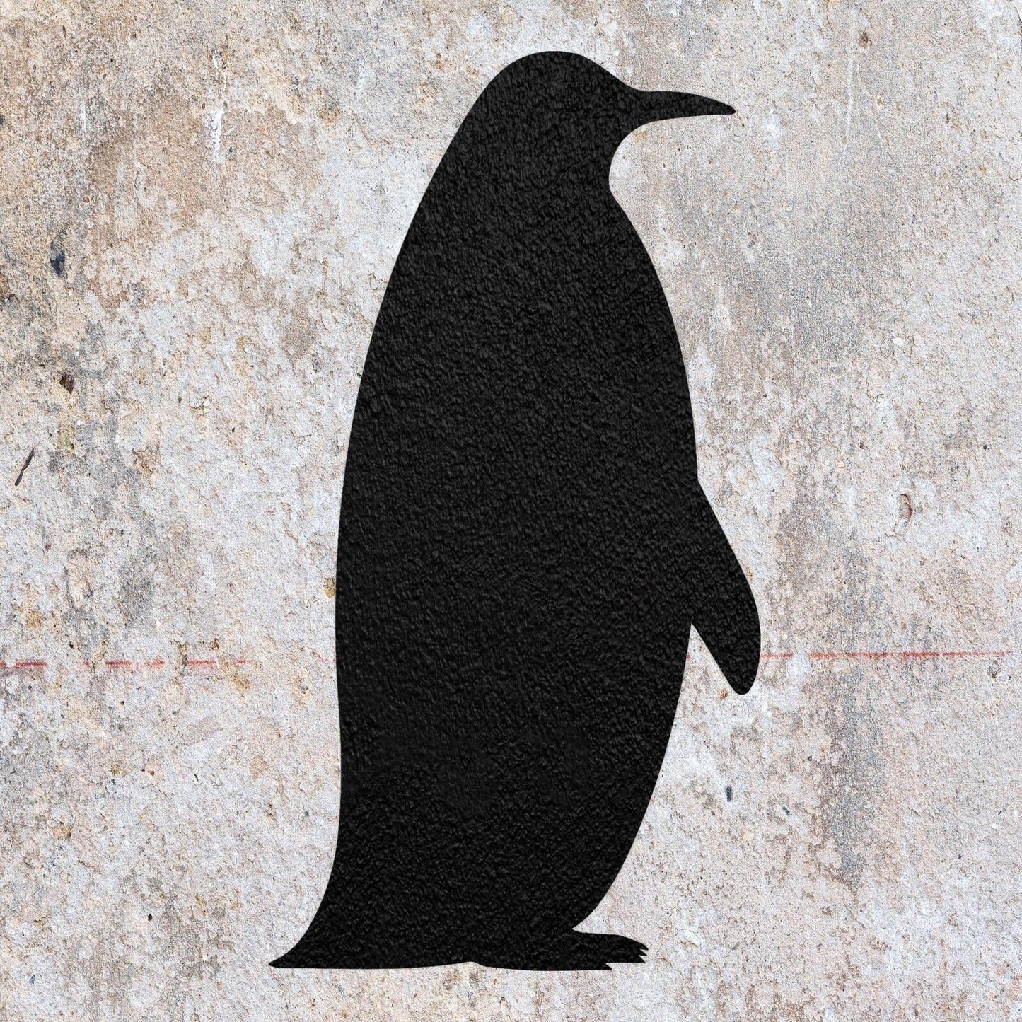 STENCIL PENGUIN ANIMAL MYLAR  PAINTING WALL  ART CRAFTS  AIRBRUSH