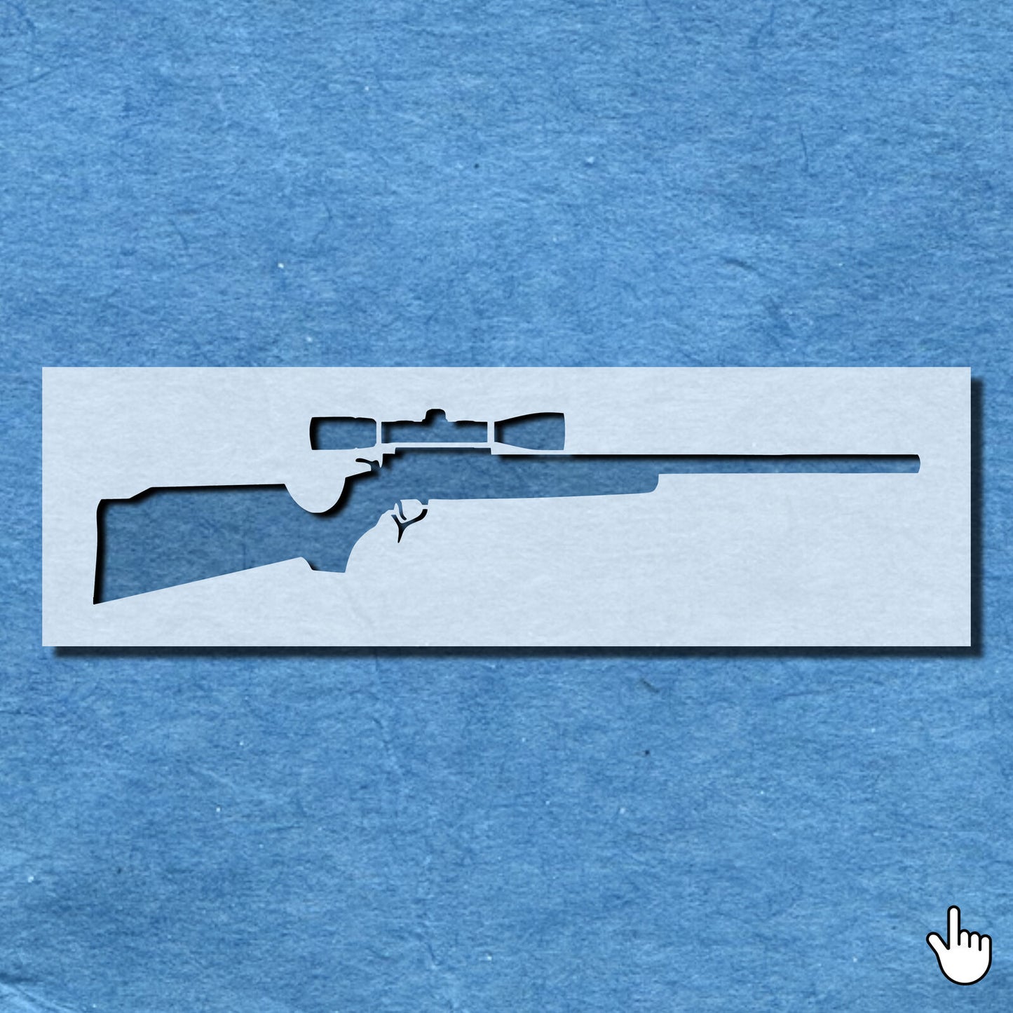 STENCIL RIFLE GUN WEAPON PAINTING WALL  MYLAR ART CRAFTS  AIRBRUSH