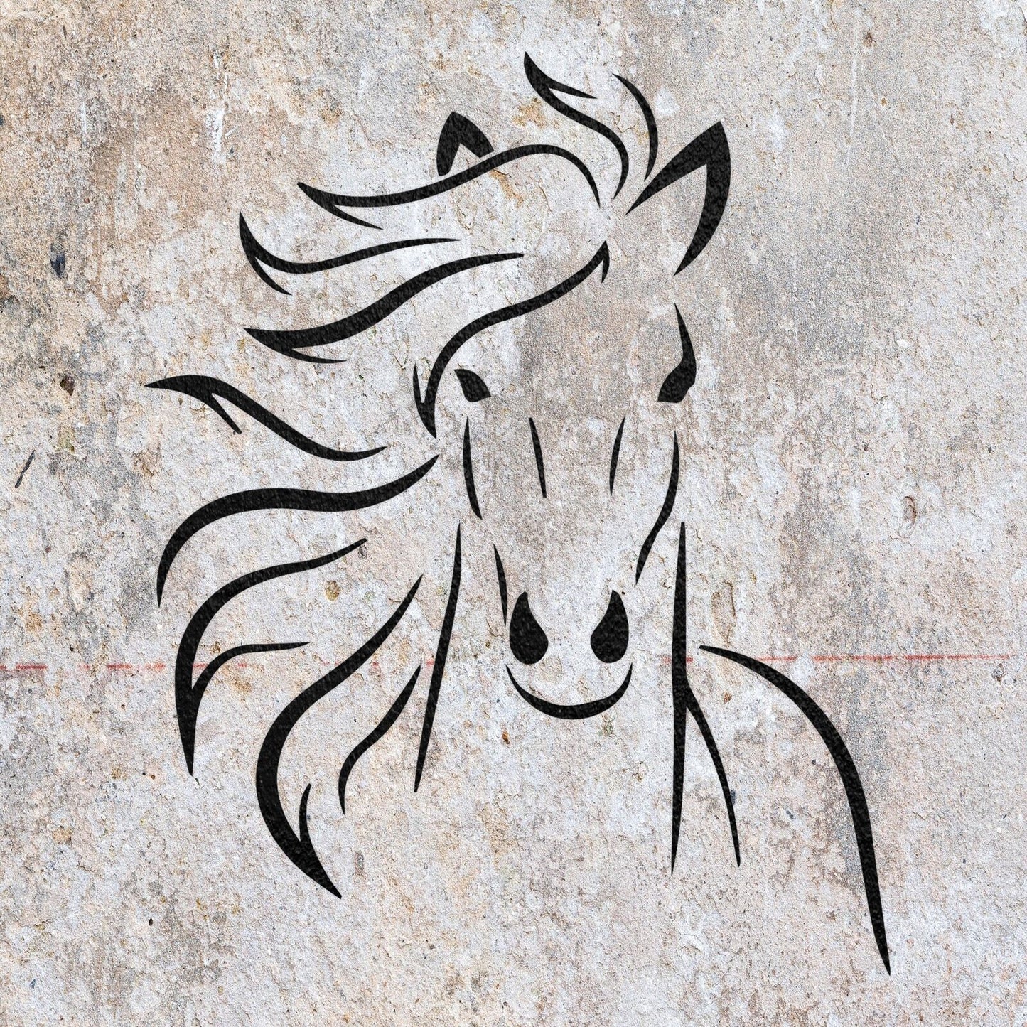 STENCIL HORSE FACE FARM ANIMAL MYLAR  PAINTING WALL ART CRAFTS   AIRBRUSH