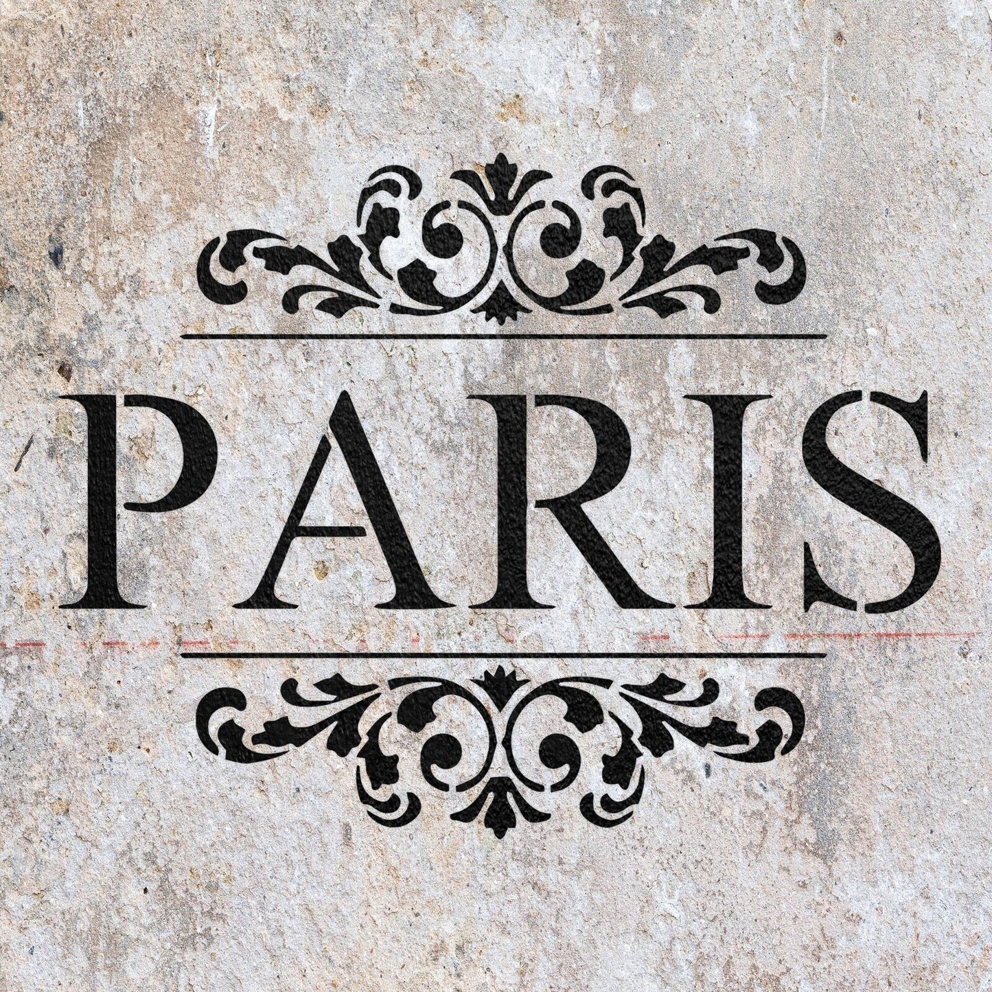 STENCIL PARIS DAMASK VINTAGE QUOTE MYLAR  PAINTING WALL ART CRAFTS   AIRBRUSH