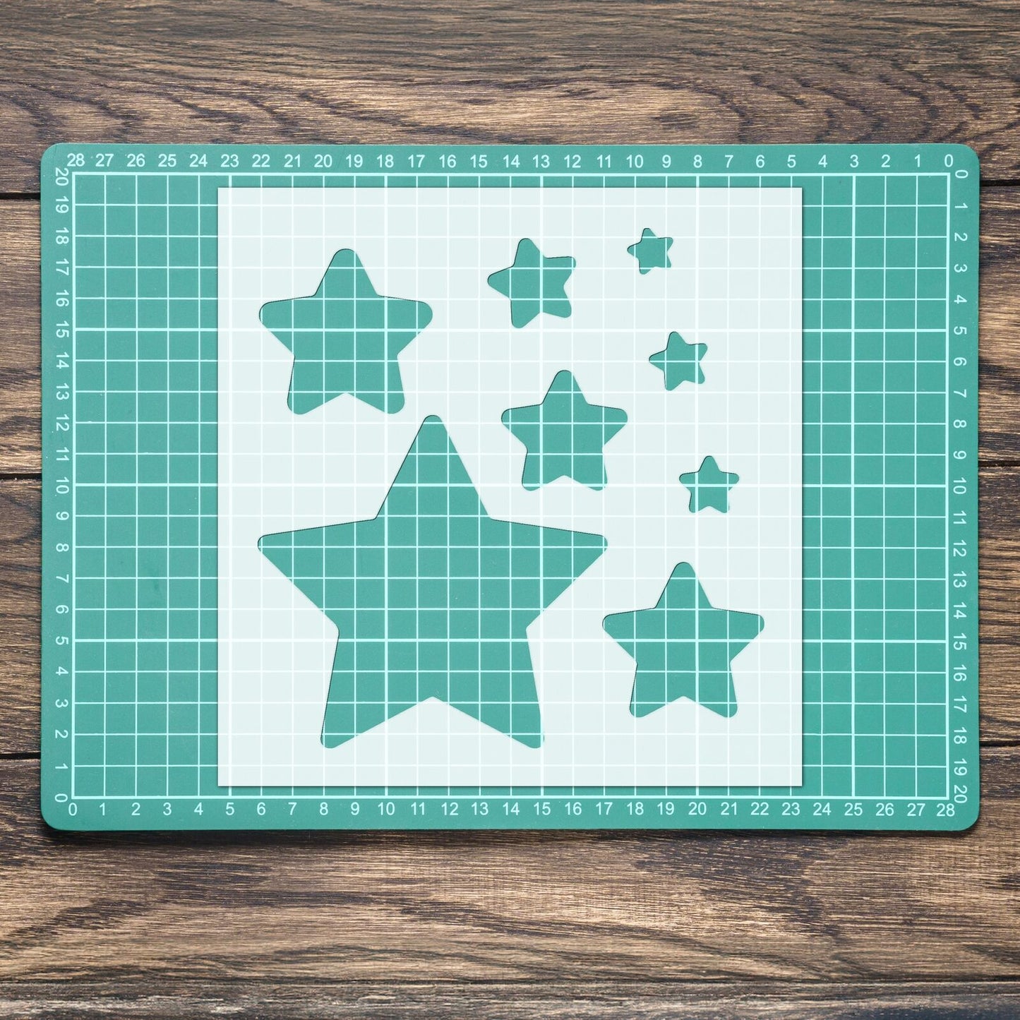 STENCIL STAR STAR SHAPE MYLAR  PAINTING WALL ART  THREE CRAFTS  AIRBRUSH