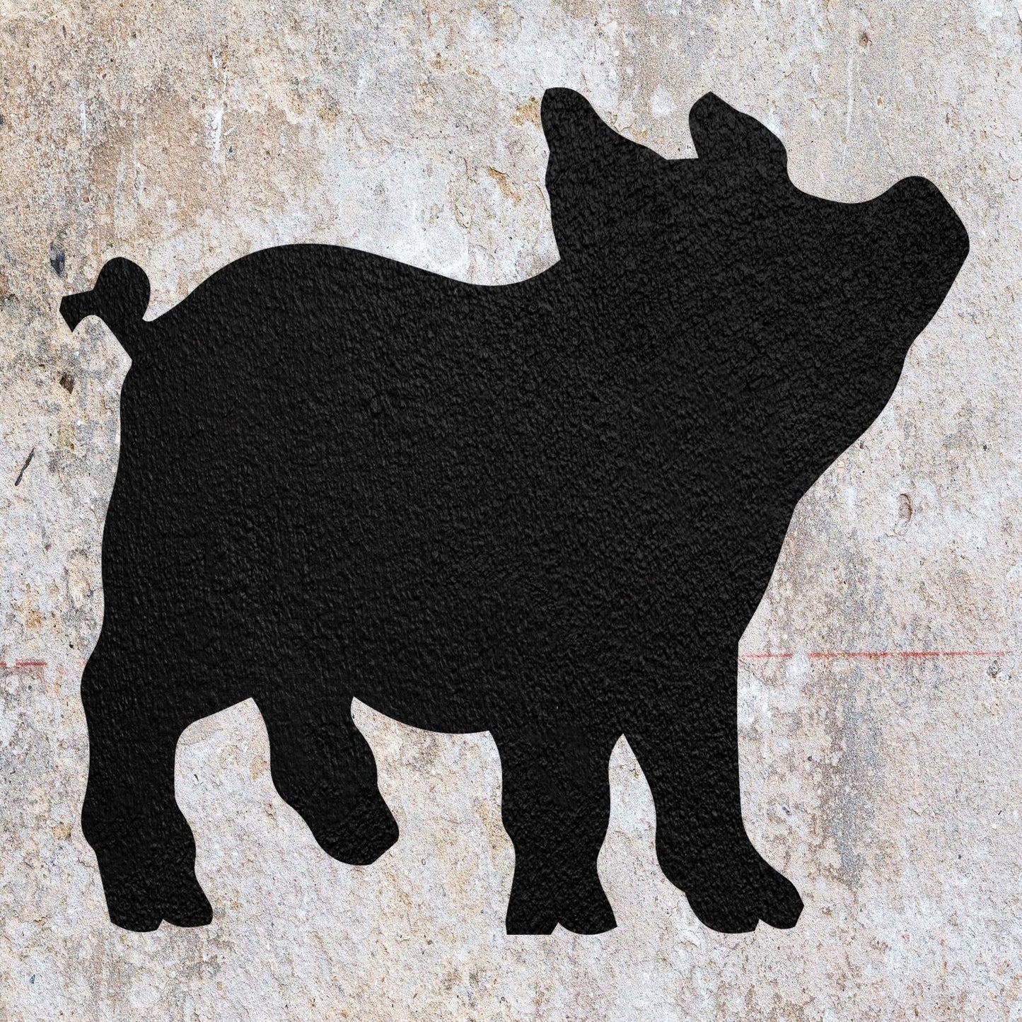 STENCIL PIGLET FARM ANIMAL MYLAR WALL ART HOME DECOR ART CRAFT AIRBRUSH