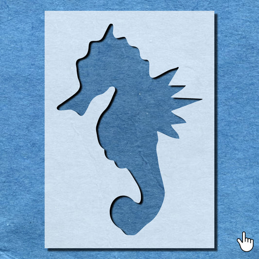 STENCIL SEA HORSE PRETTY SEA ANIMAL MYLAR PAINTING WALL ART CRAFTS 4 AIRBRUSH