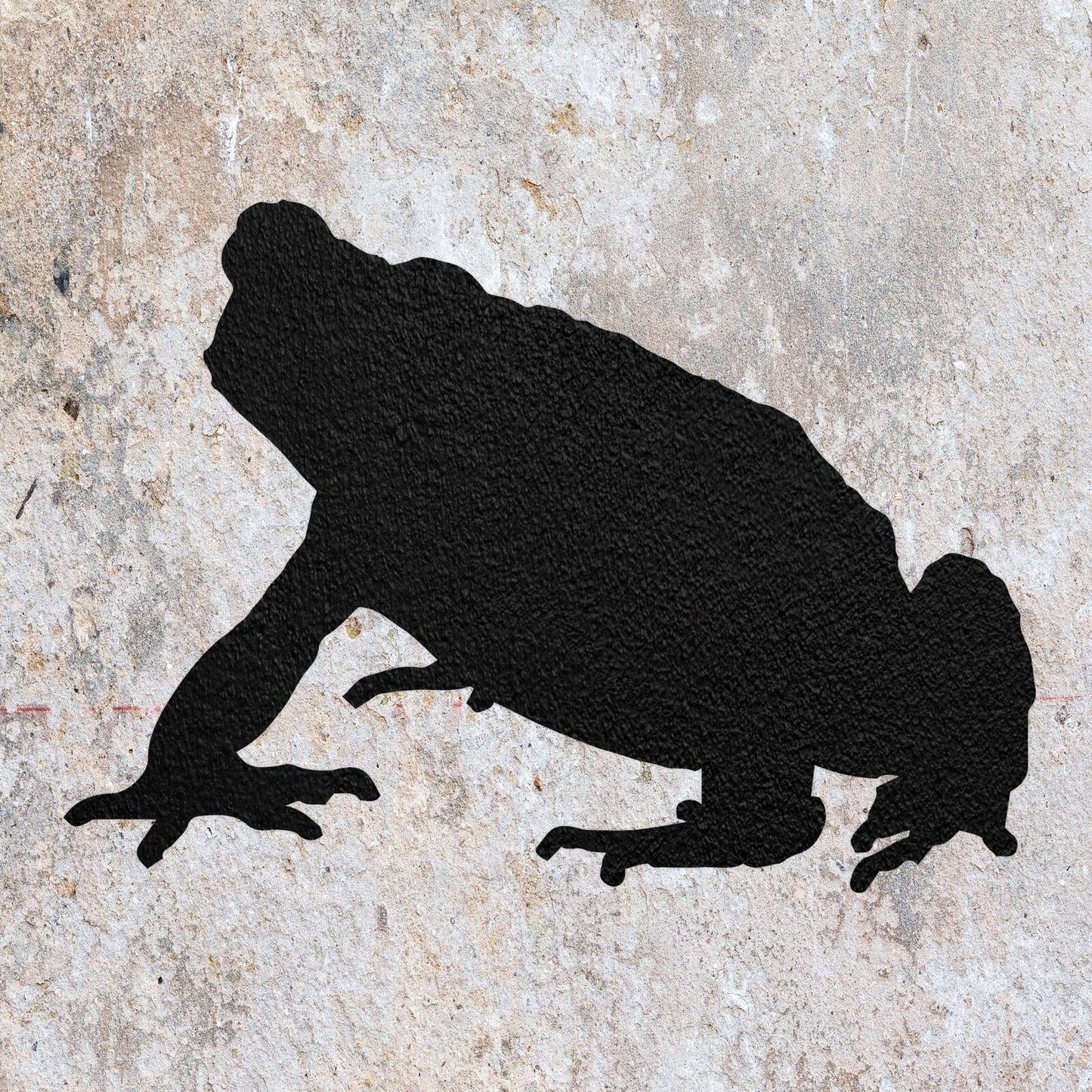 STENCIL TOAD AMPHIBIAN ANIMAL MYLAR  PAINTING WALL ART  CRAFTS  AIRBRUSH