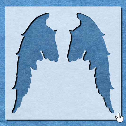 STENCIL ANGEL WINGS MYLAR  PAINTING WALL ART  3 CRAFTS  AIRBRUSH