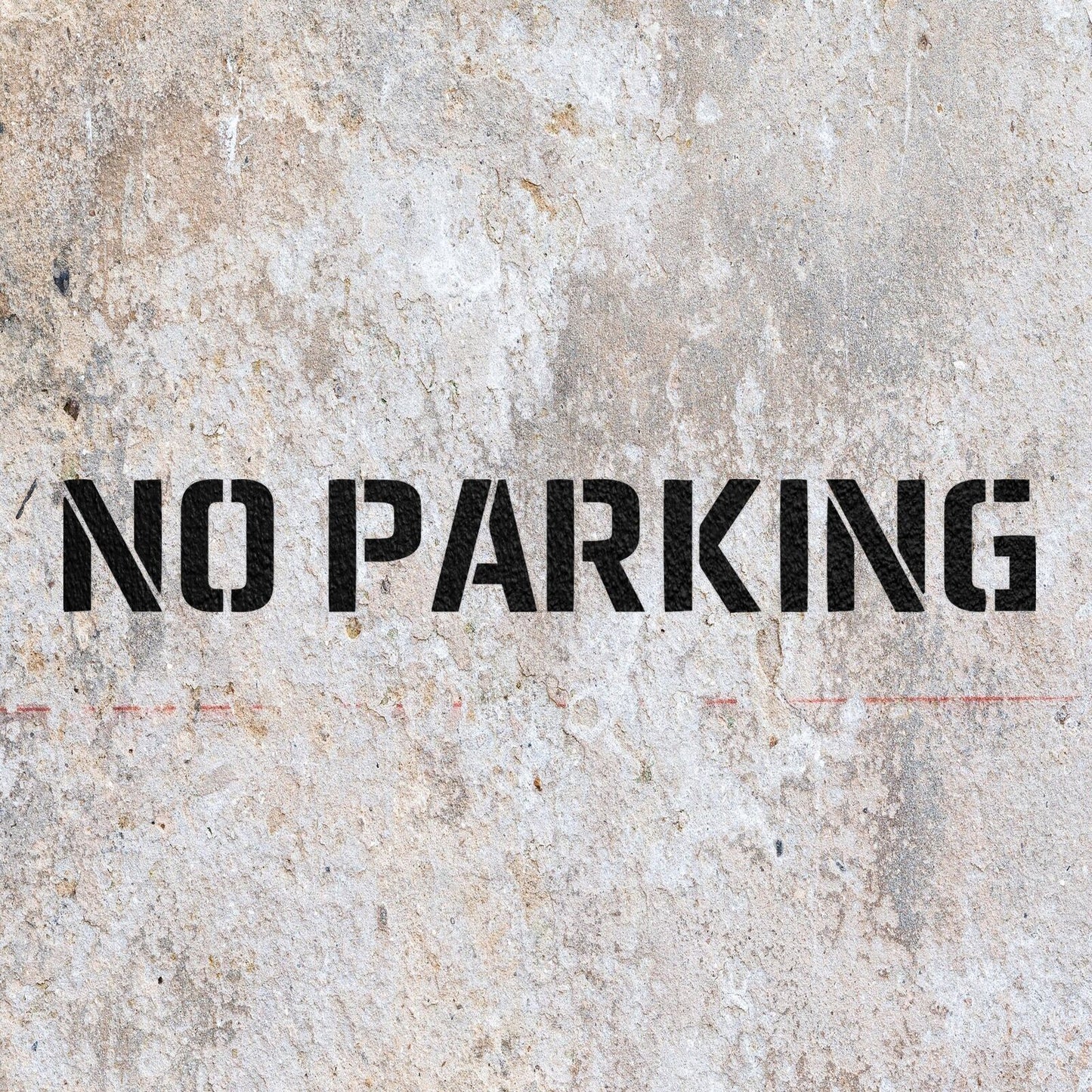 STENCIL NO PARKING OUTSIDE MYLAR PAINTING  SIGN HOME DIY ART CRAFTS  AIRBRUSH