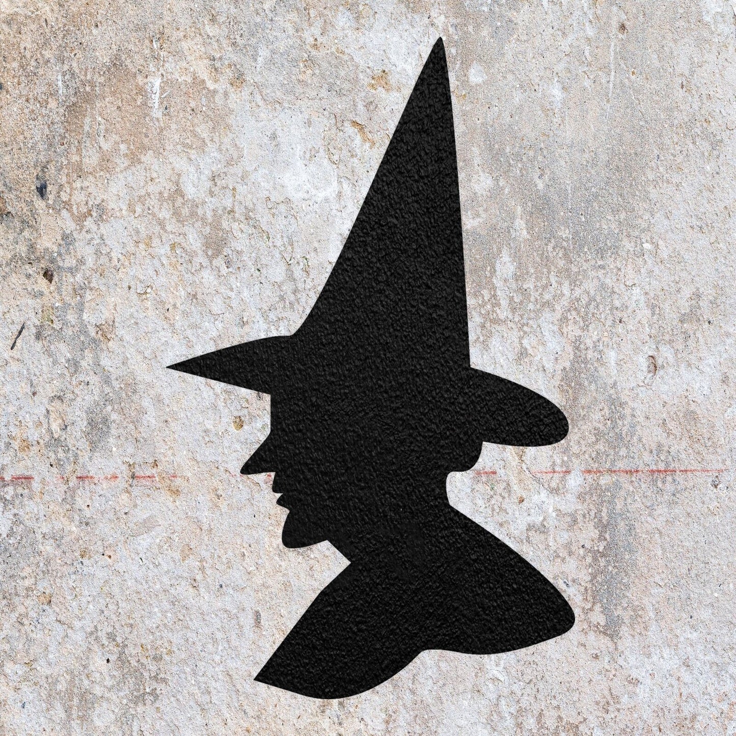 STENCIL WITCH CAT HALLOWEEN MYLAR  PAINTING WALL ART  CRAFTS  AIRBRUSH