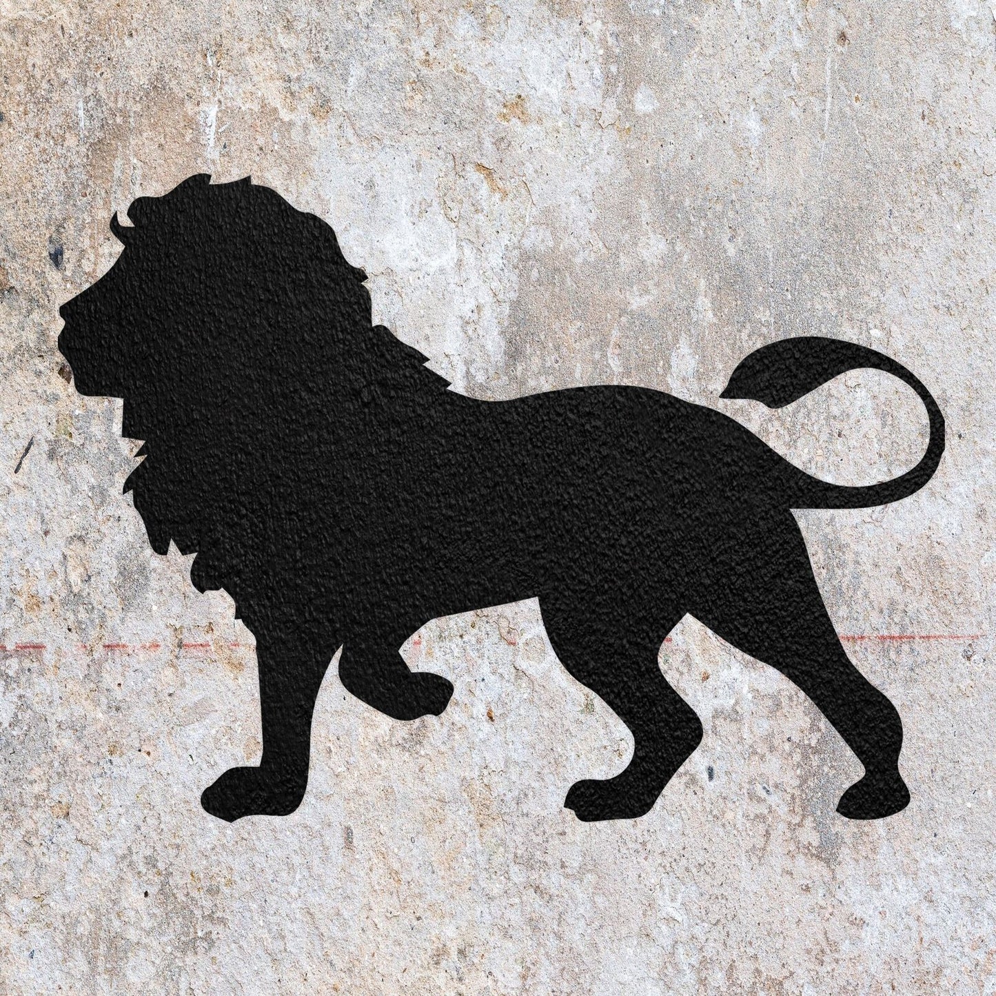 STENCIL LION WILD ANIMAL CAT ROAR MYLAR  PAINTING WALL ART CRAFTS  3  AIRBRUSH