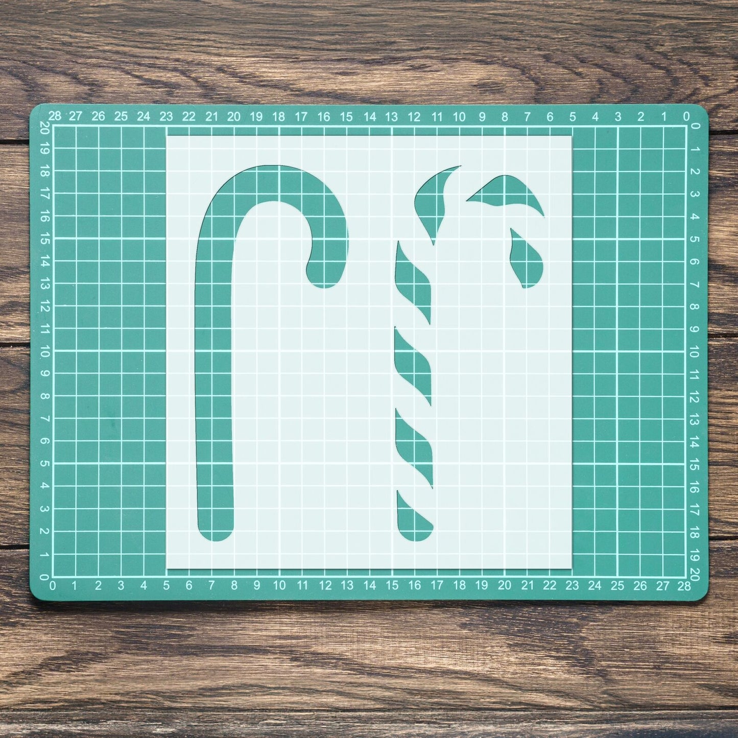 STENCIL CANDY CANES MYLAR  PAINTING WALL ART  CRAFTS  AIRBRUSH