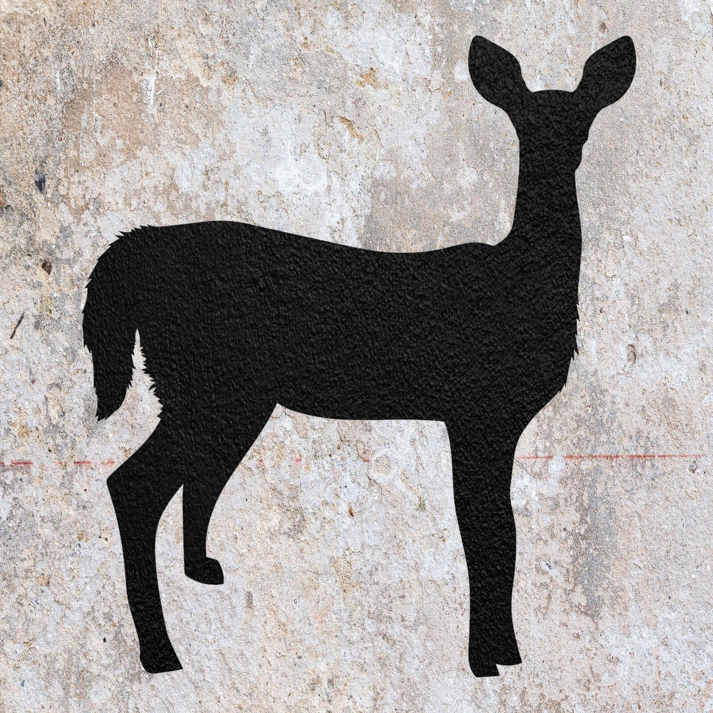 STENCIL FEMALE DEER ANIMAL MYLAR  PAINTING WALL ART  CRAFTS  AIRBRUSH