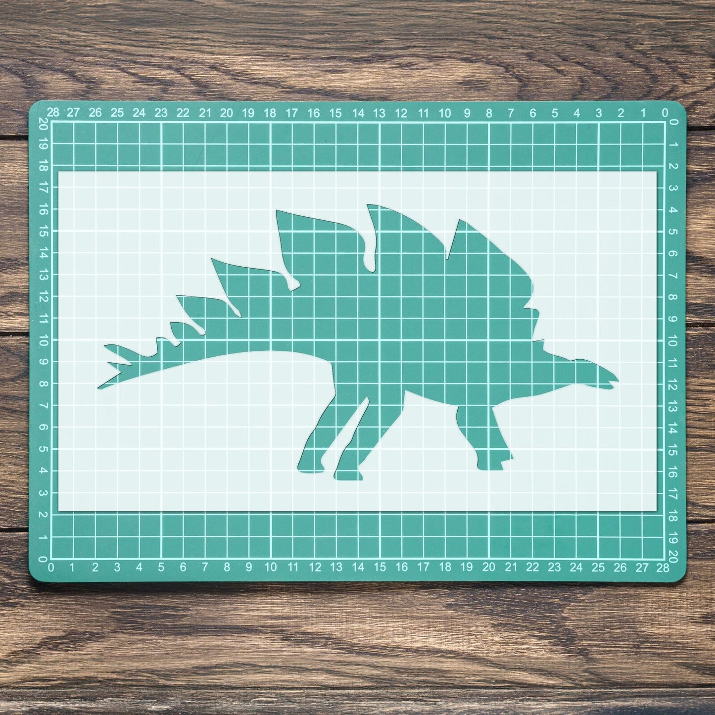 STENCIL STEGOSAURUS DINOSAUR SHAPE MYLAR PAINTING WALL ART  CRAFTS AIRBRUSH