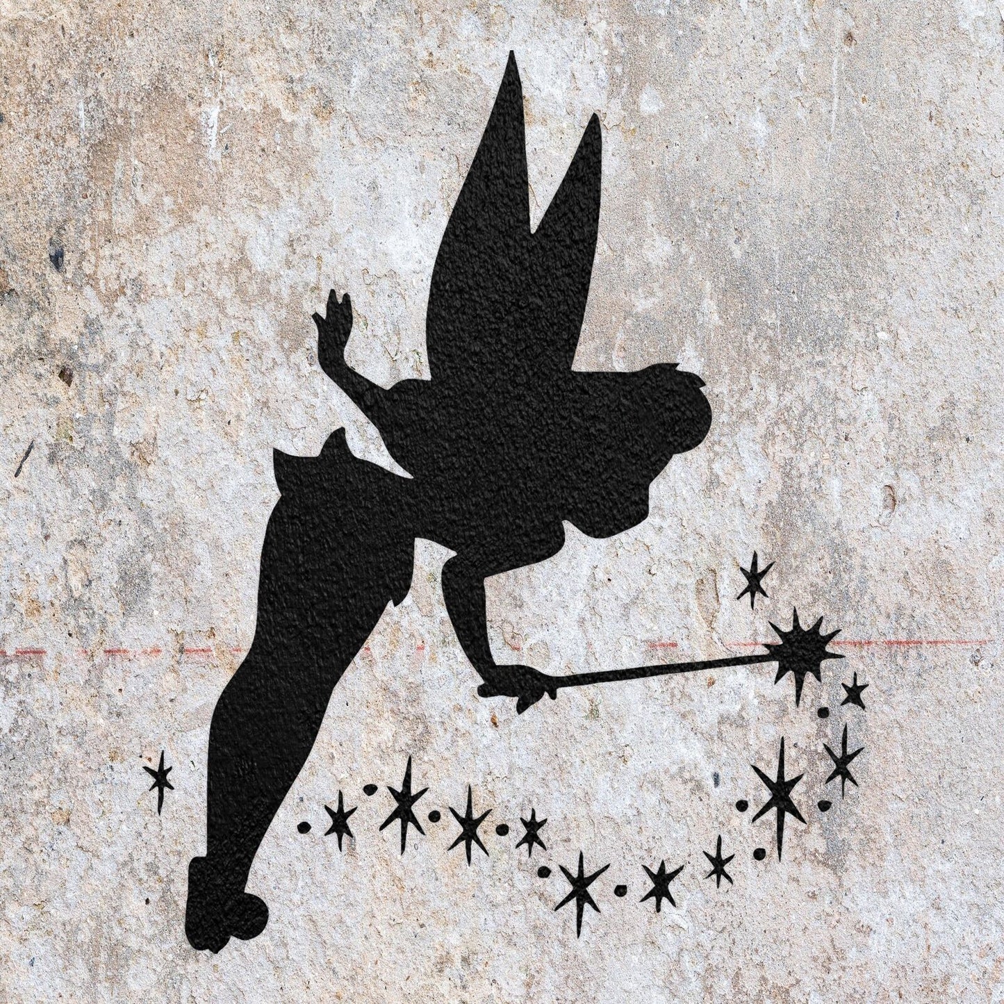 STENCIL TINKERBELL FAIRY DISNEY MYLAR  PAINTING WALL ART  CRAFTS  AIRBRUSH