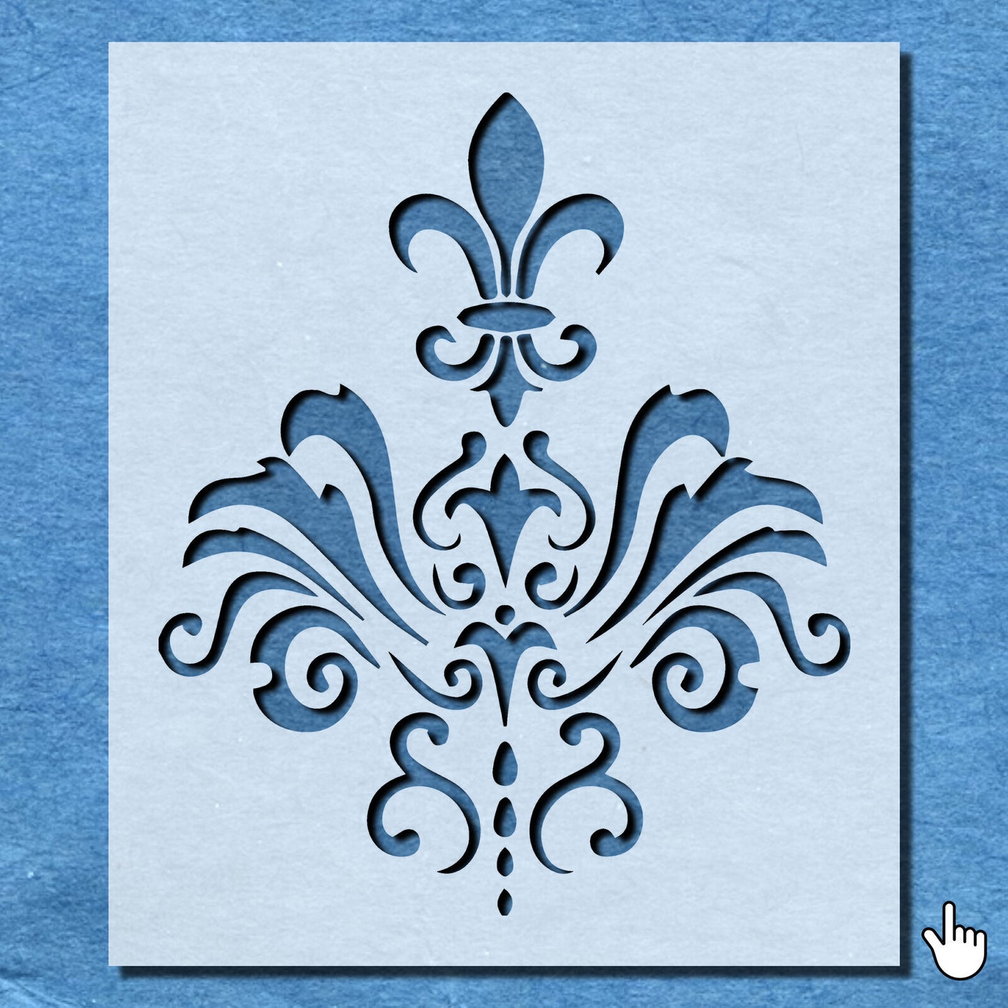 STENCIL DAMASK PATTERN VINTAGE SHABBY CHIC MYLAR WALL ART TWENTY CRAFT AIRBRUSH