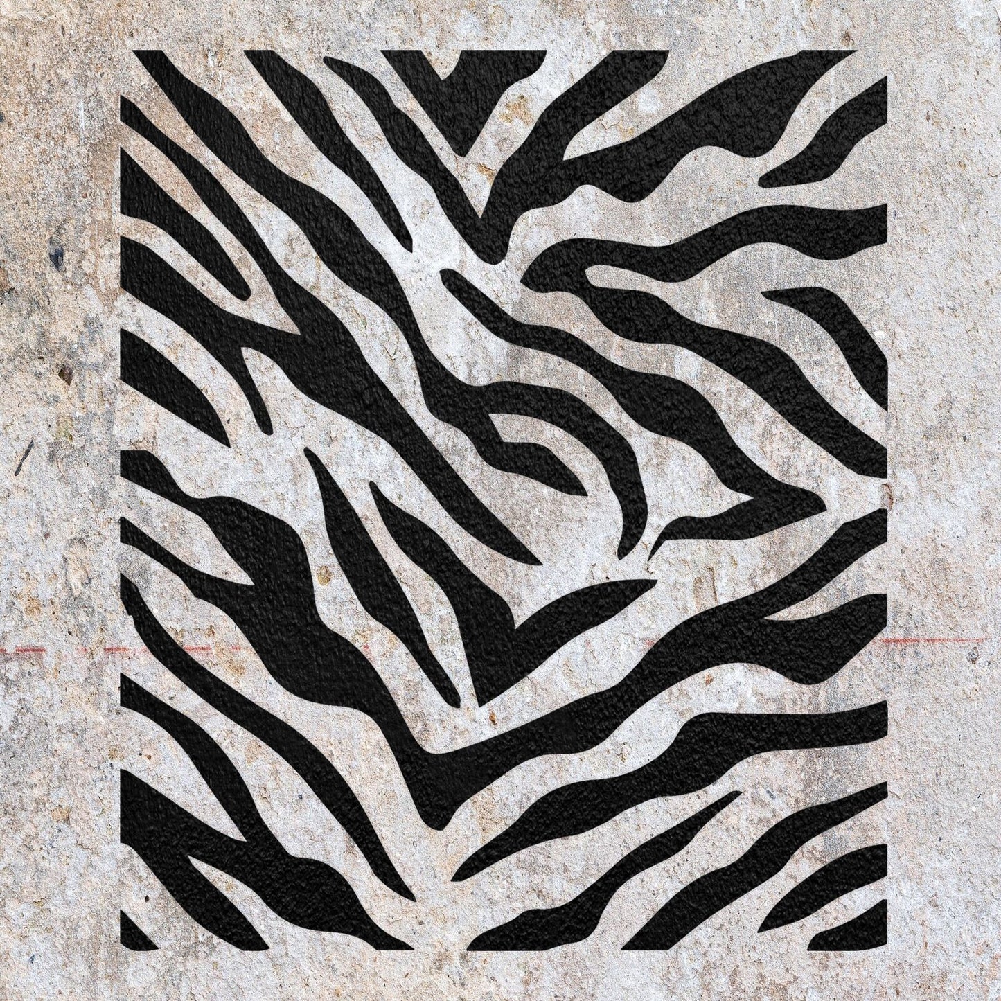 STENCIL PATTERN ZEBRA ANIMAL PRINT MYLAR PAINTING WALL ART CRAFTS AIRBRUSH