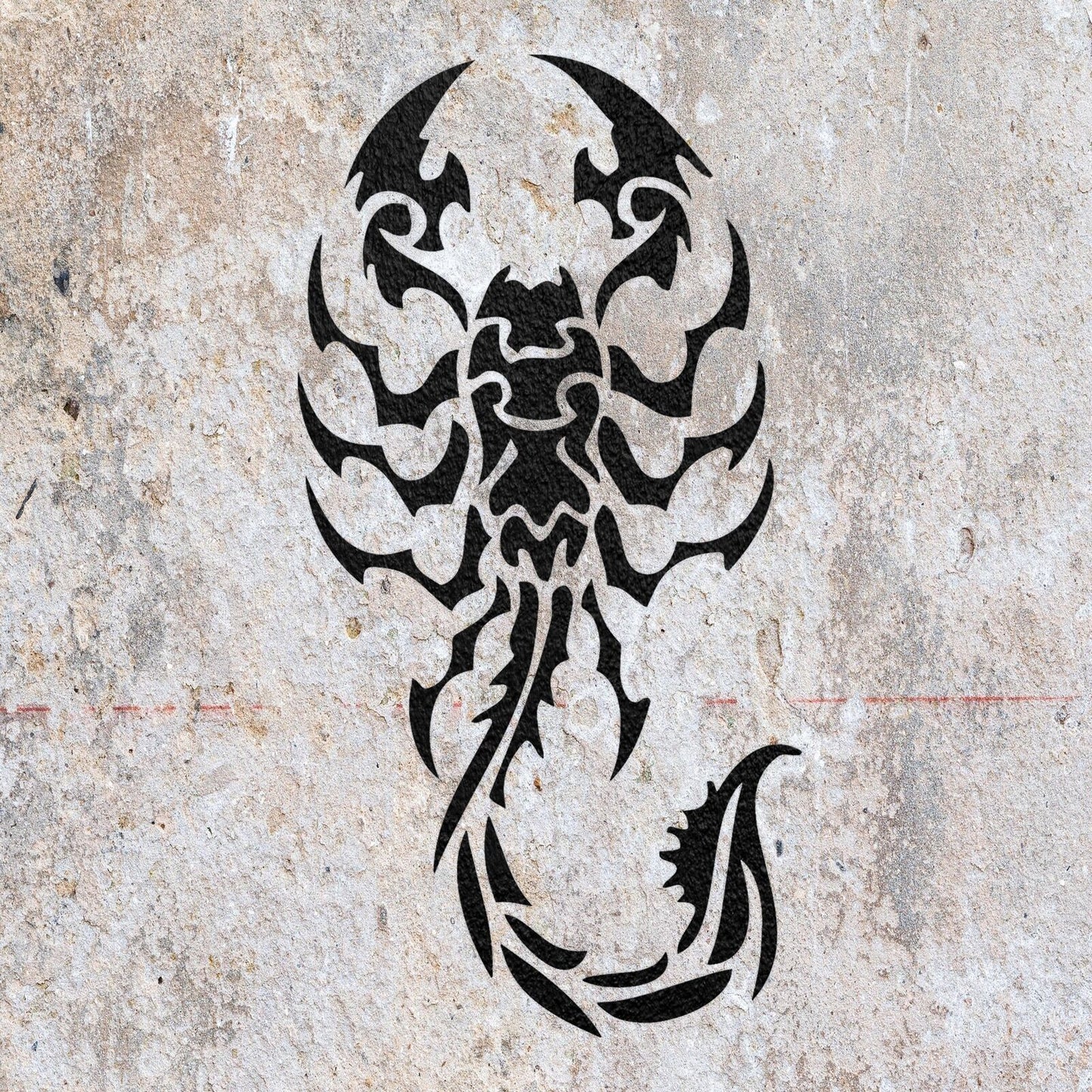 STENCIL SCORPION MYLAR  PAINTING WALL ART  2 CRAFTS  AIRBRUSH