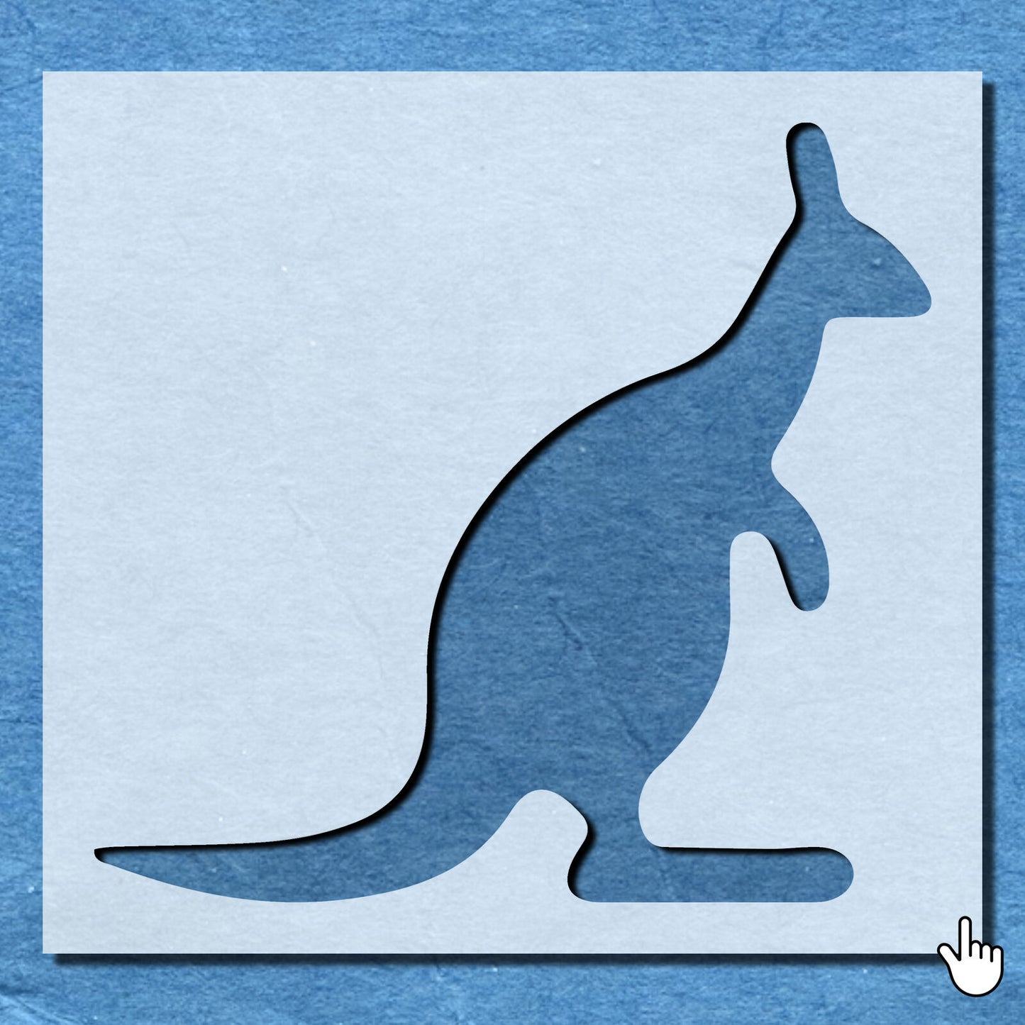 STENCIL KANGAROO AUSTRALIAN ANIMAL MYLAR  PAINTING WALL ART CRAFTS  1  AIRBRUSH