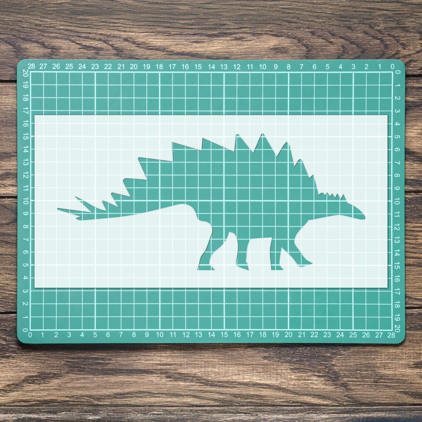 STENCIL STEGOSAURUS DINOSAUR SHAPE MYLAR PAINTING WALL ART CRAFTS AIRBRUSH