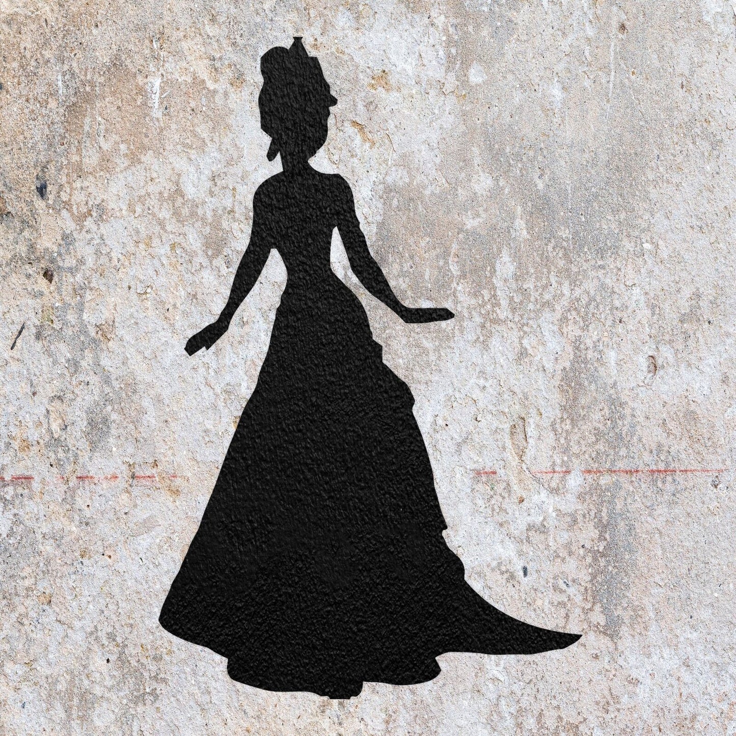 STENCIL WOMAN IN A DRESS MYLAR PAINTING WALL ART CRAFTS   AIRBRUSH