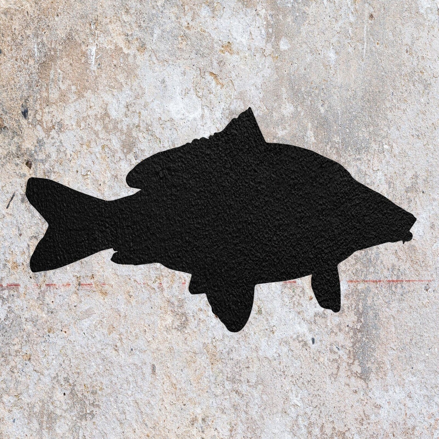 STENCIL CARP 2 FISH MYLAR  PAINTING WALL ART  CRAFTS  AIRBRUSH