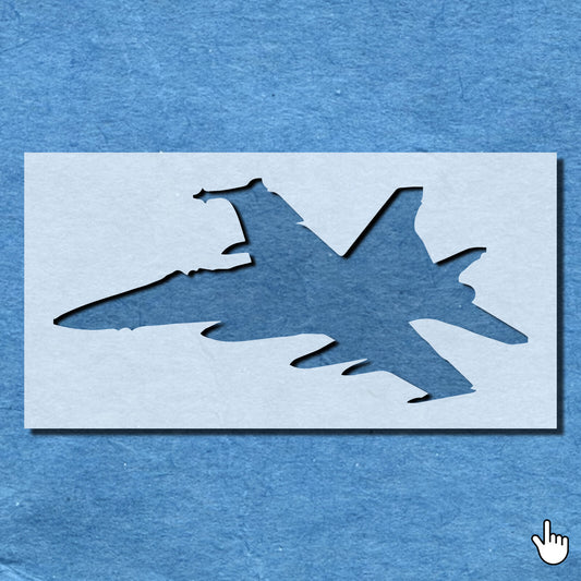 STENCIL PLANE FIGHTER JET AIRCRAFT MYLAR PAINTING WALL ART CRAFTS  AIRBRUSH