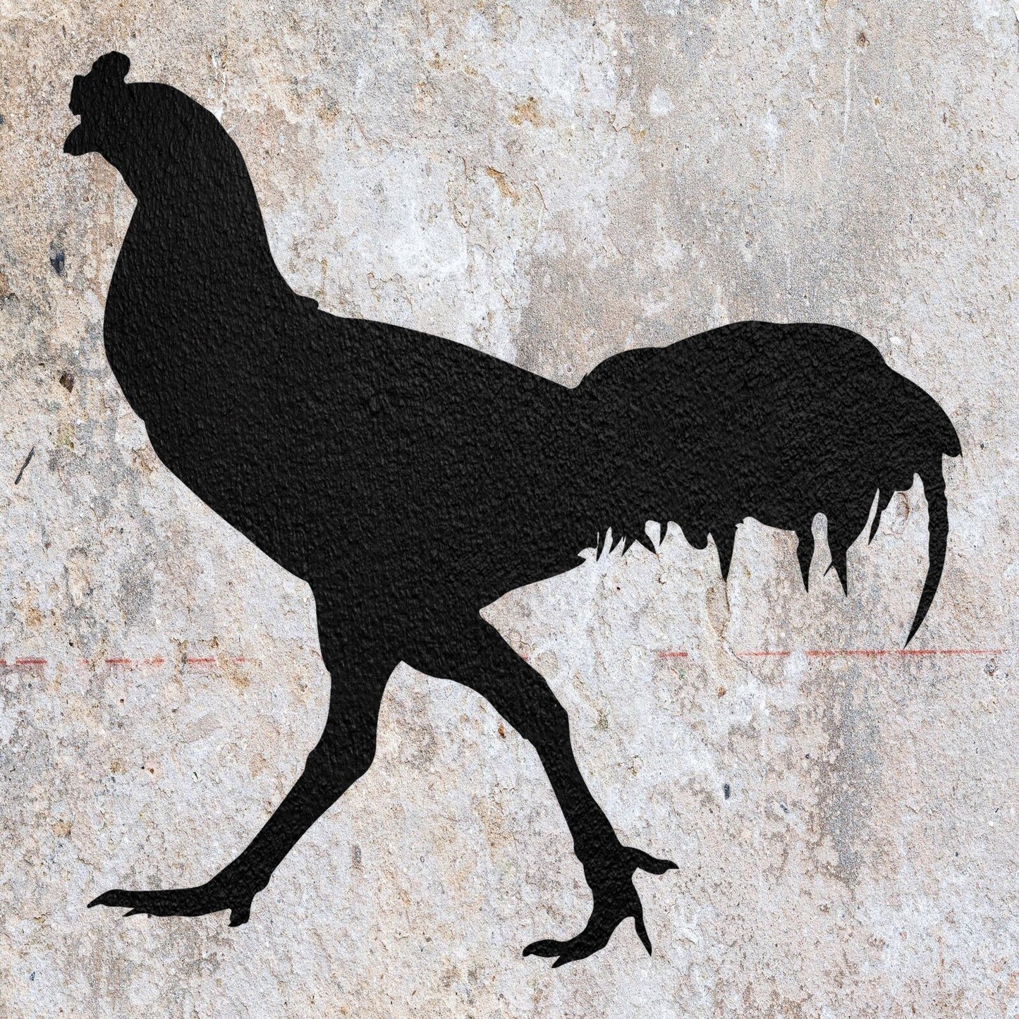 STENCIL CHICKEN ANIMAL FARM MYLAR  PAINTING WALL ART  CRAFTS  AIRBRUSH