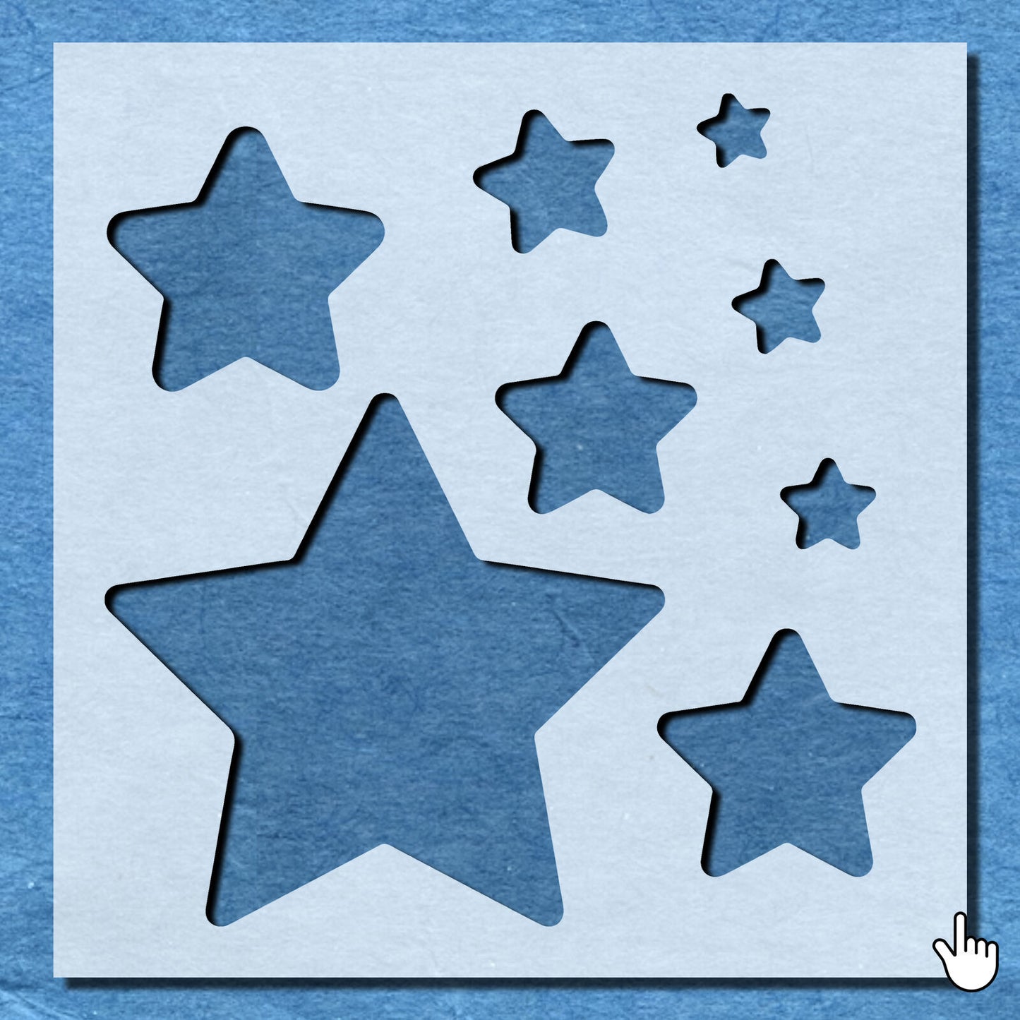 STENCIL STAR STAR SHAPE MYLAR  PAINTING WALL ART  THREE CRAFTS  AIRBRUSH