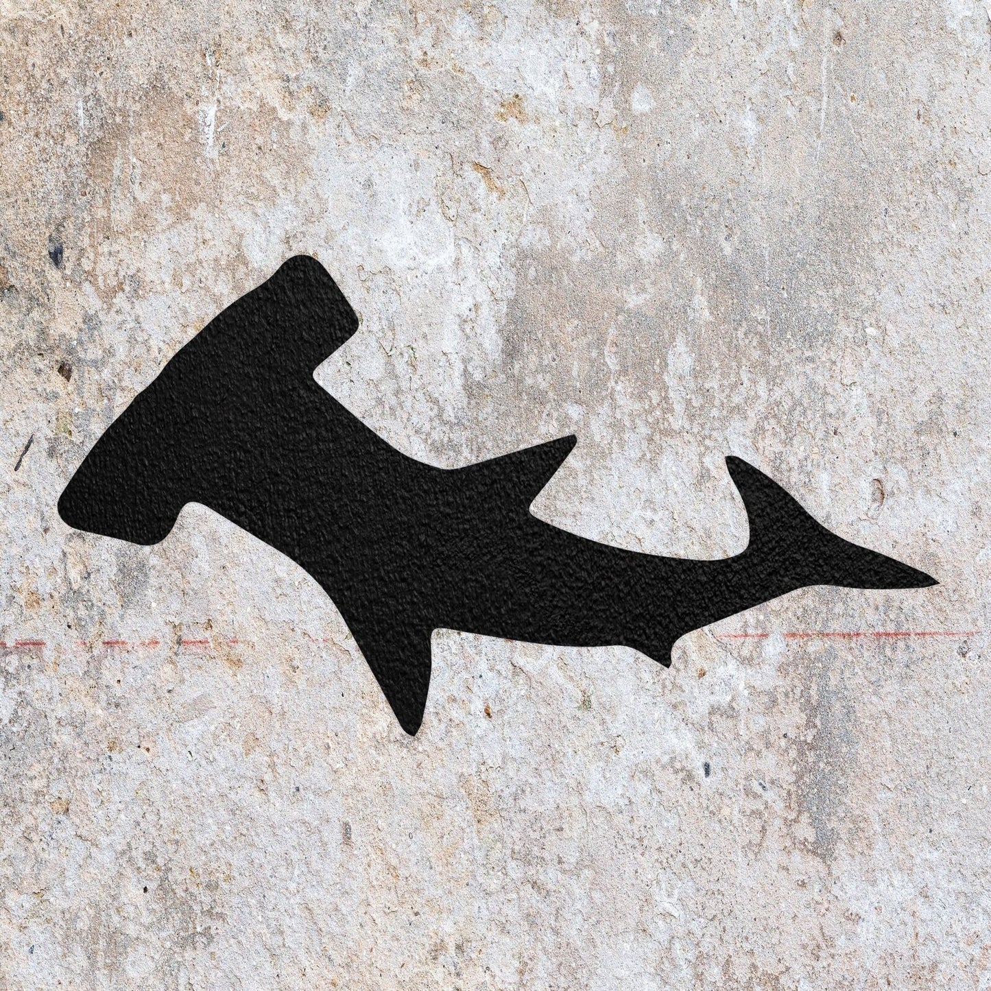 STENCIL HAMMER HEAD SHARK  PAINTING WALL  3 MYLAR ART CRAFTS  AIRBRUSH